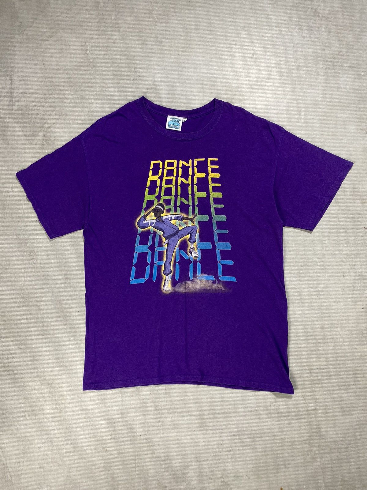 Band Tees × Rap Tees × Vintage Vintage Turquoise jeep records dance t shirt Size US L / EU 52-54 / 3 - 1 Thumbnail