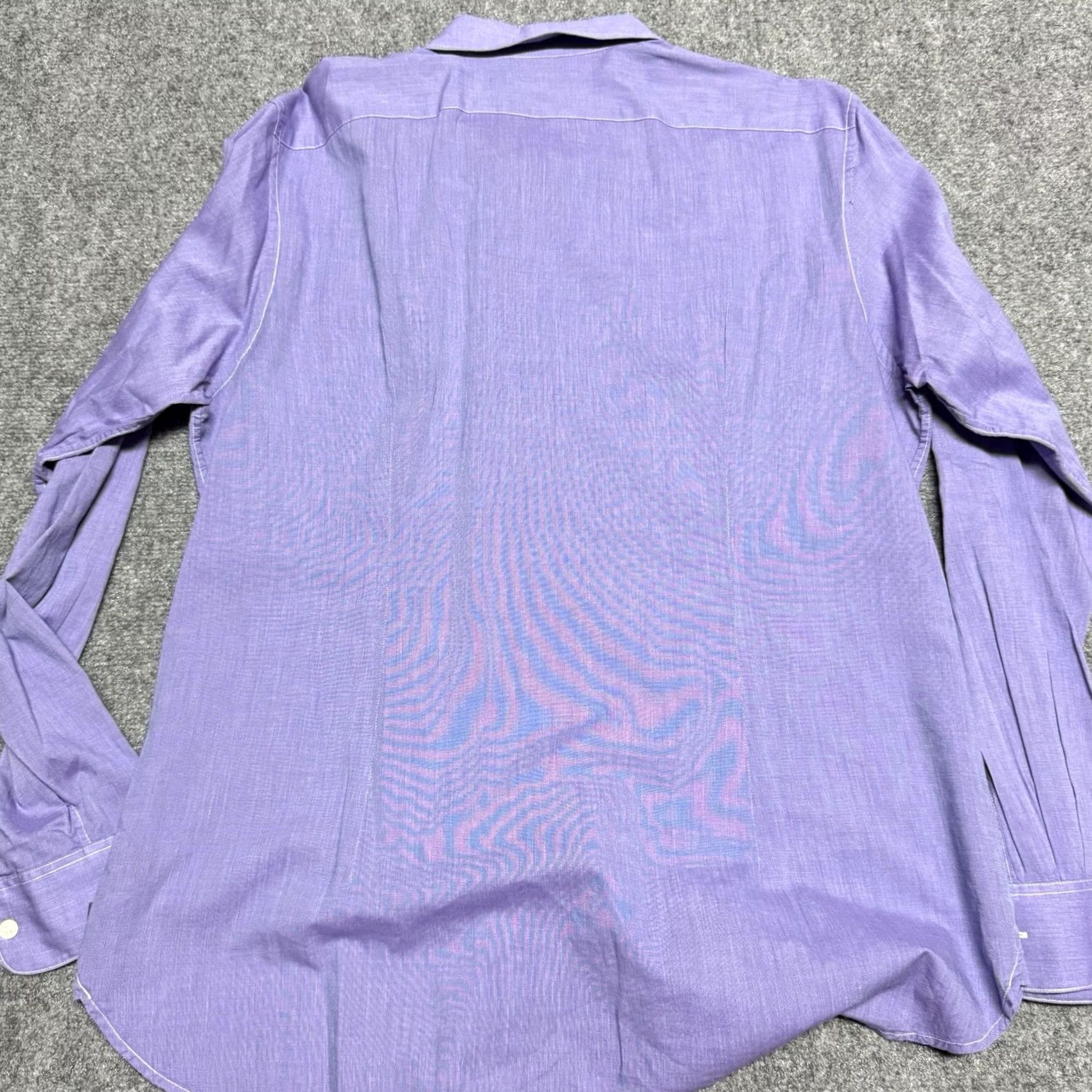 John Varvatos John Varvatos Shirt Mens XL Purple Lightweight Cotton Long Sleeve Button Down Size US XL / EU 56 / 4 - 3 Thumbnail