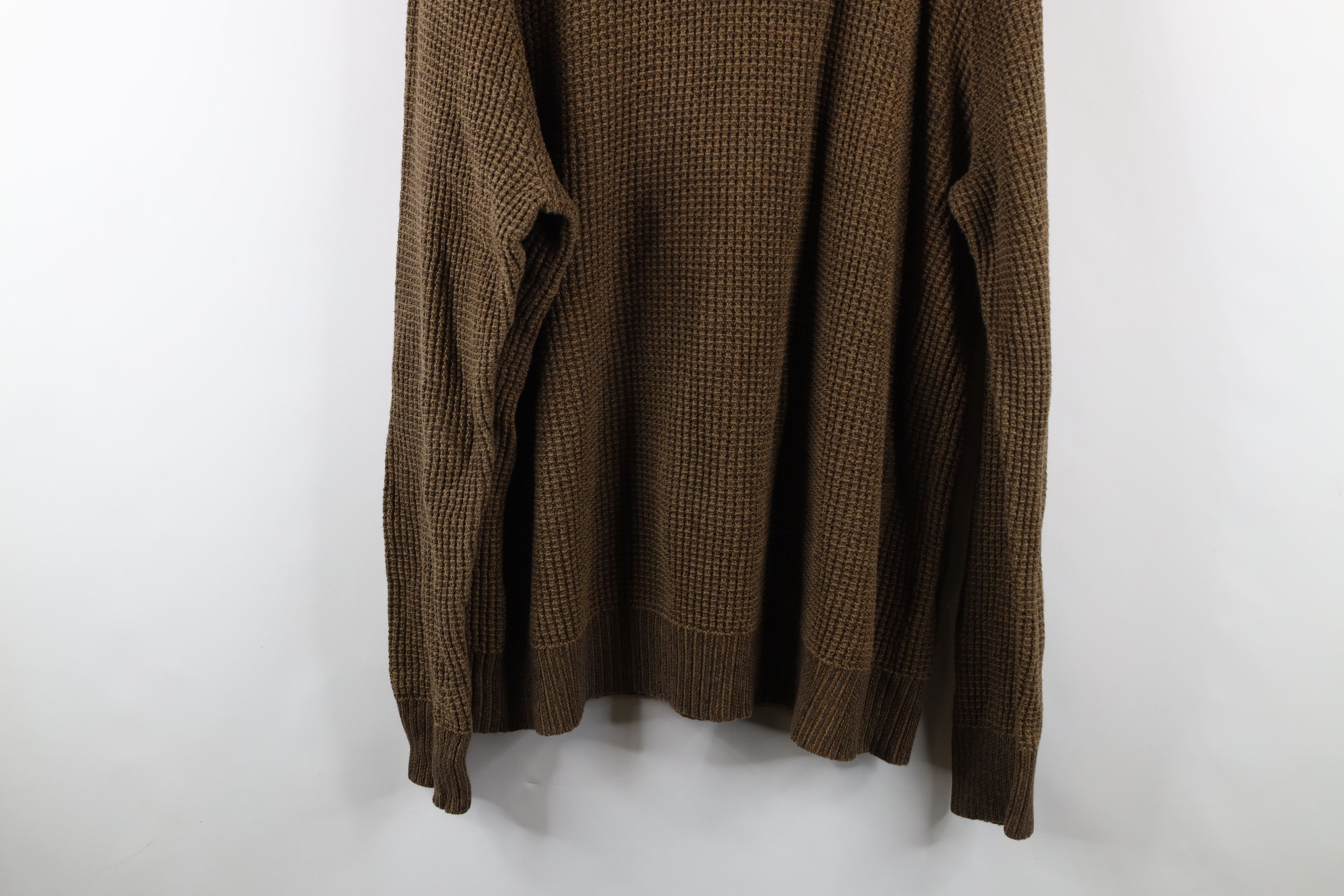 Eddie Bauer × Vintage Vintage Eddie Bauer Thermal Half Zip Pullover Sweater Brown Size US XXL / EU 58 / 5 - 12 Thumbnail