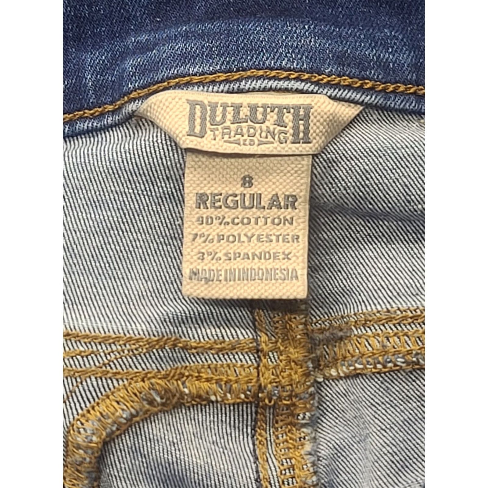 Vintage Duluth Jeans Womens 8x30 Asset Management Skinny Fit High Rise Stretch Denim Blue 5-Pocket Mens Womens Boys Girls (Note: If Mascot) Size 30" / US 8 / IT 44 - 2 Thumbnail