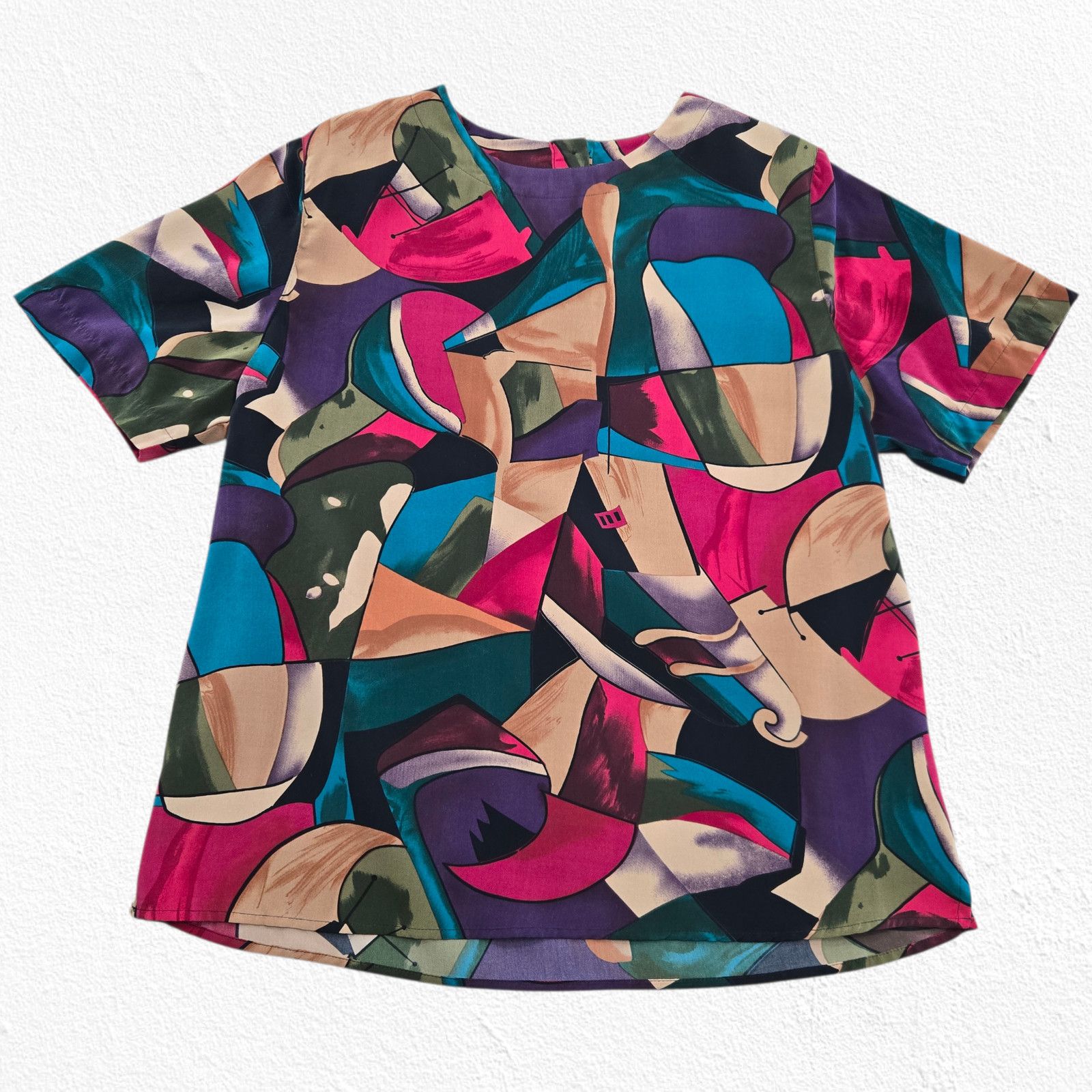 Other Alfred Dunner Abstract Print Blouse Late 90s Size 14 Size XL / US 12-14 / IT 48-50 - 2 Thumbnail