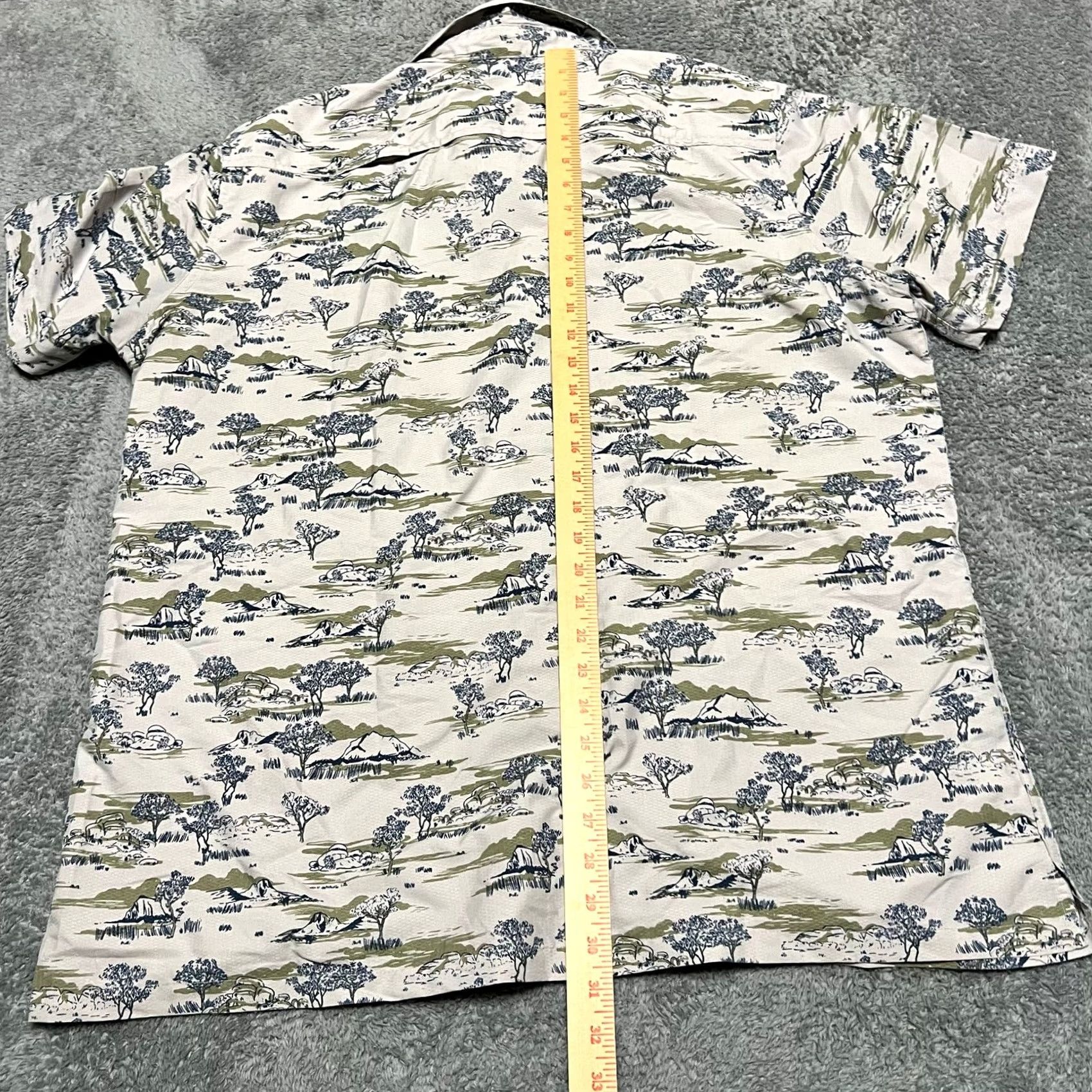 Eddie Bauer Eddie Bauer Shirt Mens XL Tall Outdoor Performance Fishing Tree All Over Print Size US XL / EU 56 / 4 - 6 Thumbnail