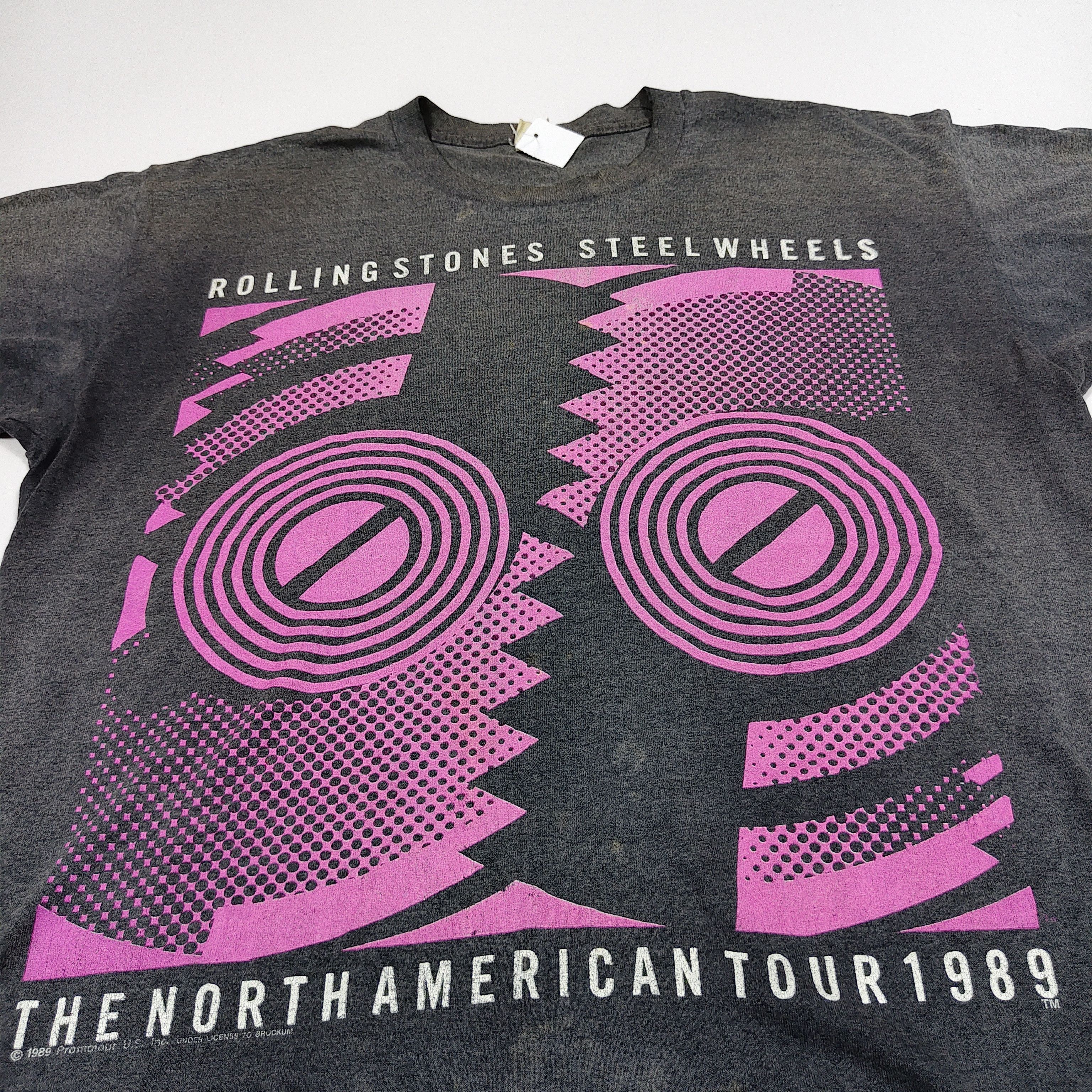 The Rolling Stones 1989 Rolling Stones Steel Wheels The North American Tour #E Size US L / EU 52-54 / 3 - 3 Thumbnail