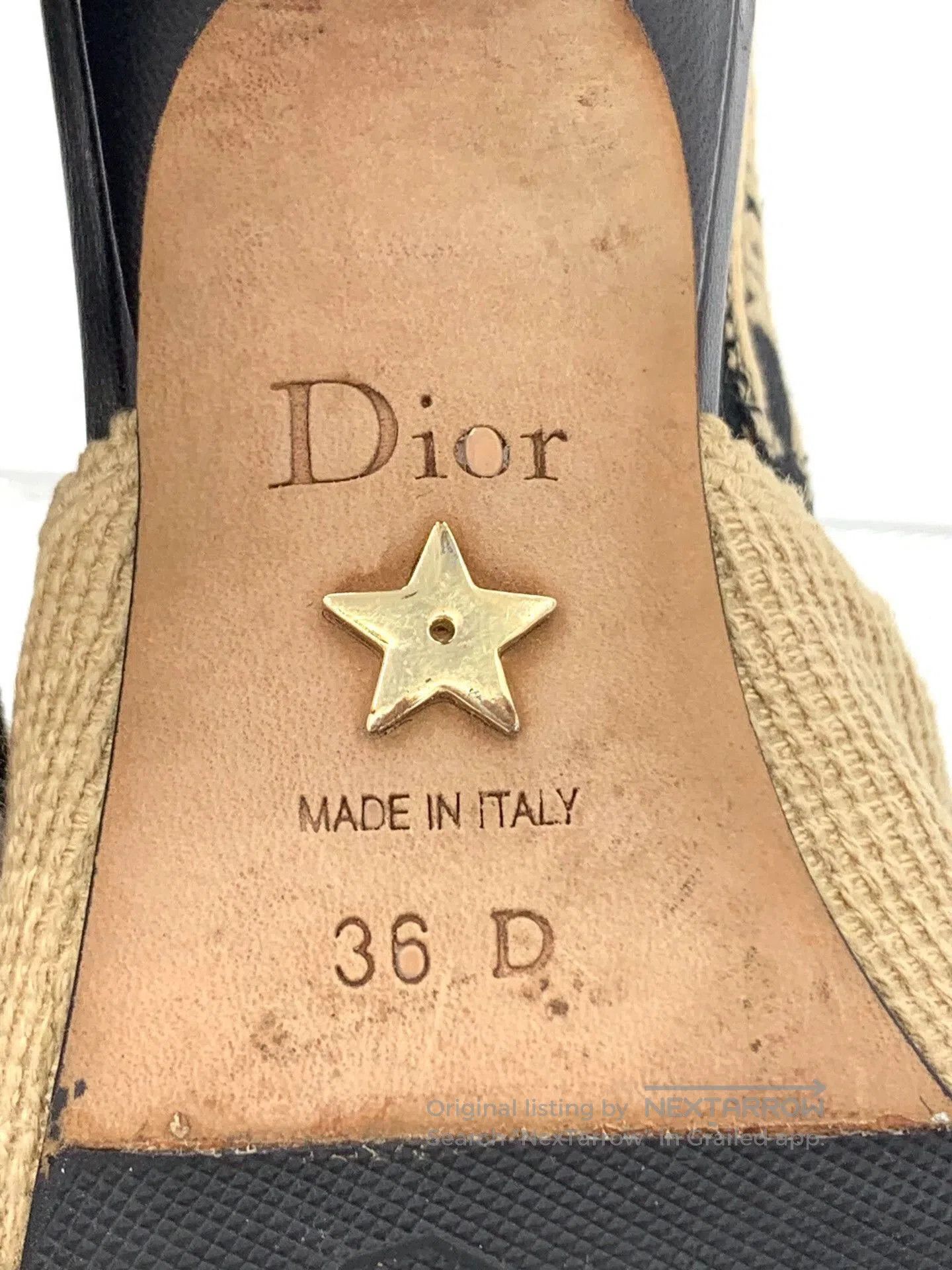 Dior Dior Brown Embroidered Strap Heel Sandals. Size US 5 / EU 37 - 7 Thumbnail
