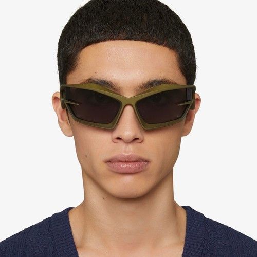 Givenchy Givenchy Giv Cut Shield Sunglasses Matte Green Unisex Size ONE SIZE - 2 Thumbnail