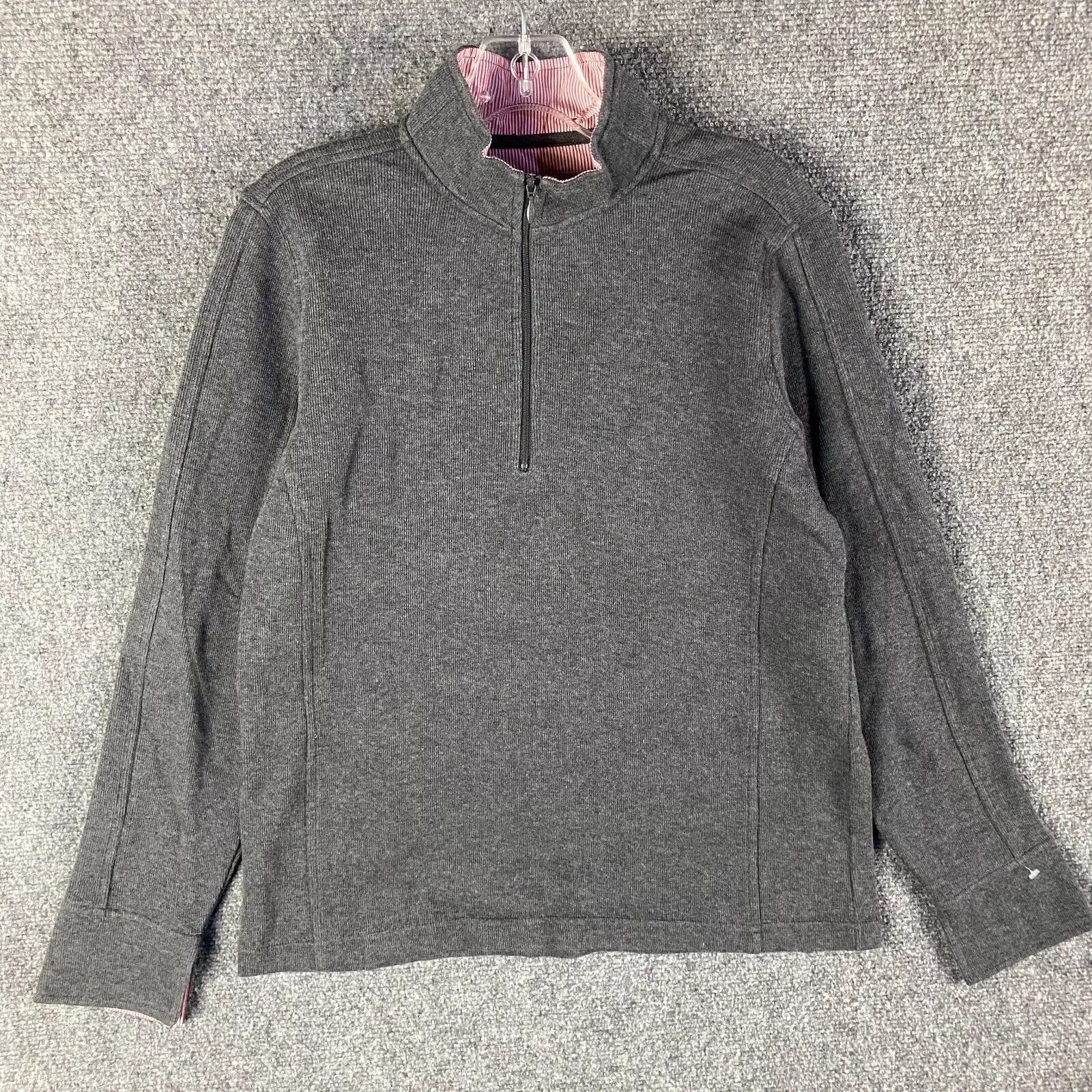 Orvis Orvis 1/4 Zip Sweater Men's Medium Pullover Mock Neck Cotton Size US M / EU 48-50 / 2 - 1 Thumbnail