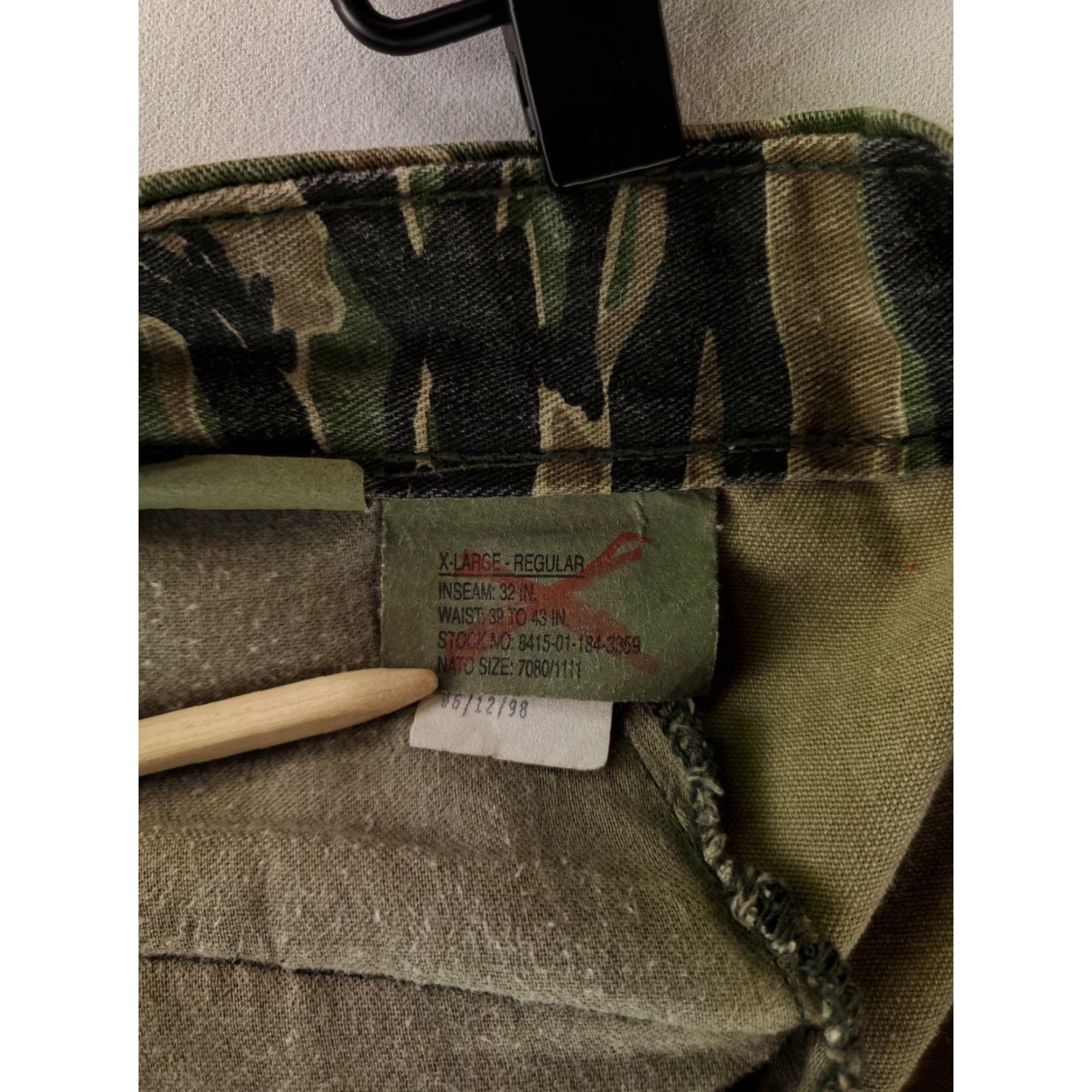Vintage **TRU-SPEC MENS TIGER STRIPE CAMO CARGO PANTS XL REG 44X30** User: TRU-SPEC MEN'S TIGER STRIPE CAMO CARGO PANTS XL REG 44X30 Size US 44 / EU 60 - 2 Thumbnail