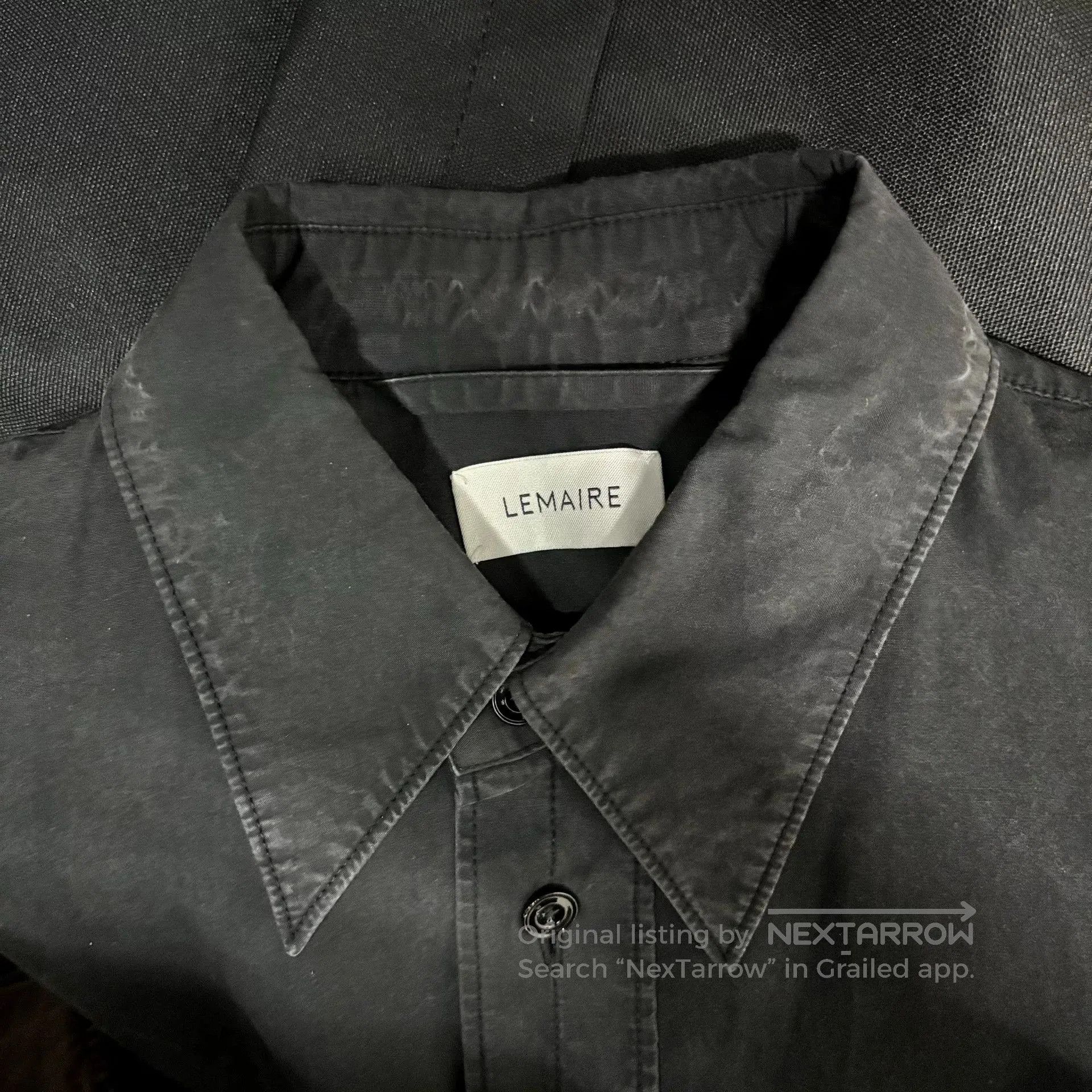 Lemaire Lemaire Carbon Gray Long Shirt. Size US L / EU 52-54 / 3 - 3 Thumbnail