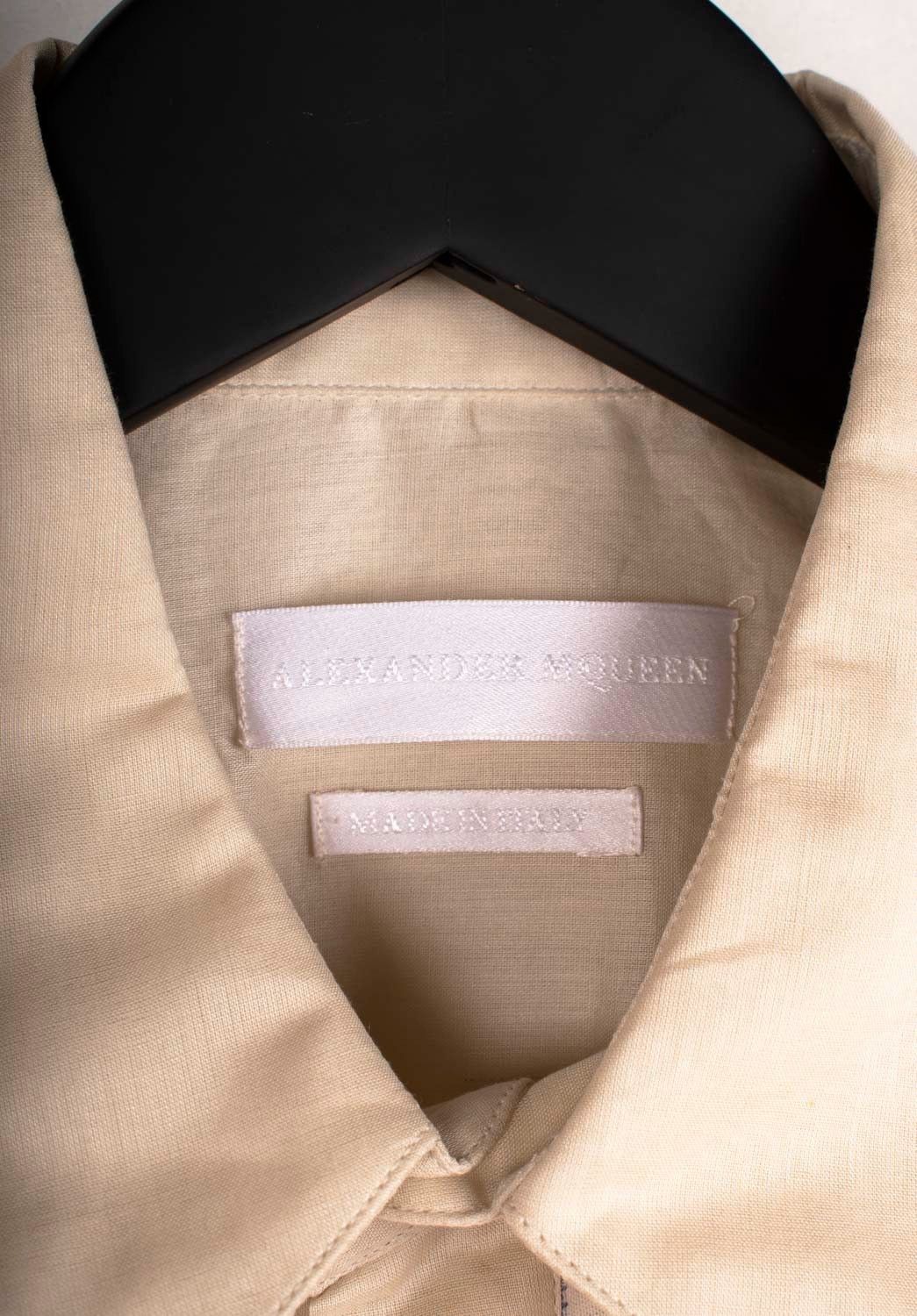 Alexander McQueen New Alexander Mcqueen Men Shirt Short Sleeve Summer M/L Size US M / EU 48-50 / 2 - 5 Thumbnail