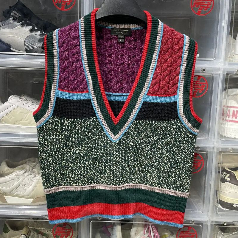 Burberry Burberry Colorful Wool Knit Sweater for Women Size S / US 4 / IT 40 - 1 Thumbnail