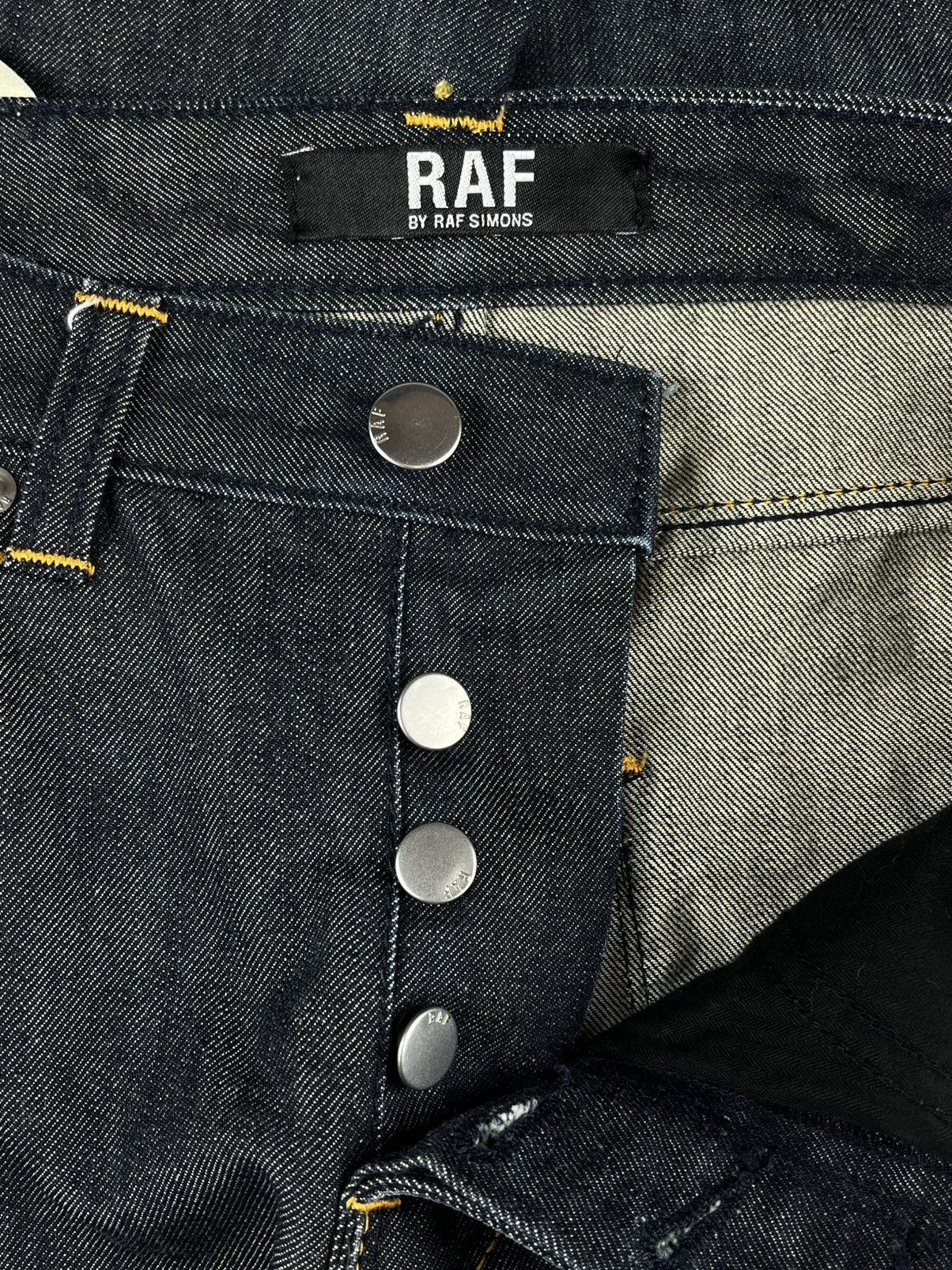 Raf Simons Raf By Raf Simons Curved Leg Indigo Patch Denim Jeans Size US 28 / EU 44 - 7 Thumbnail