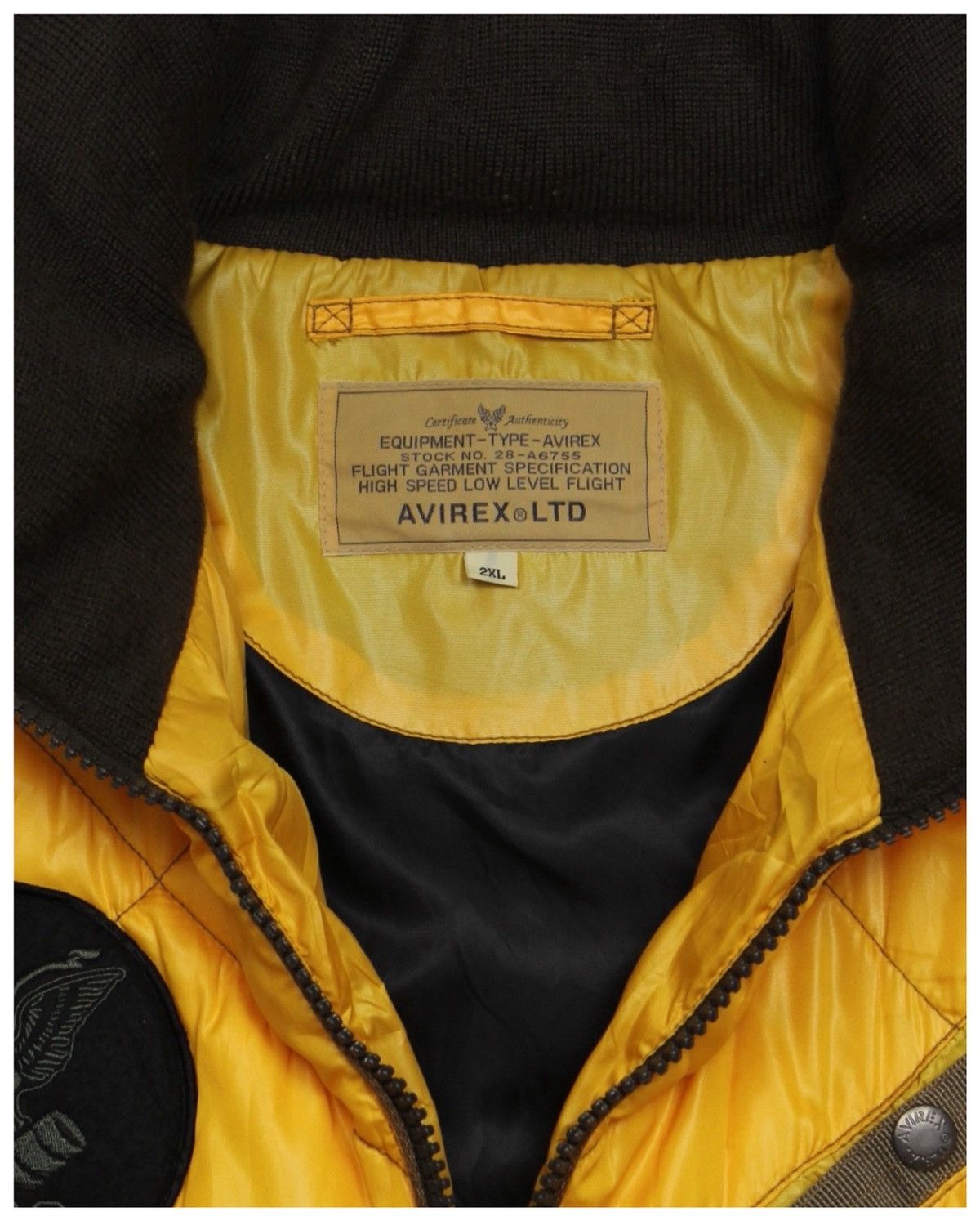 Avirex 2000S AVIREX USCG AF-75 QUILTED RESCUE JACKET – YELLOW Size US XL / EU 56 / 4 - 7 Thumbnail