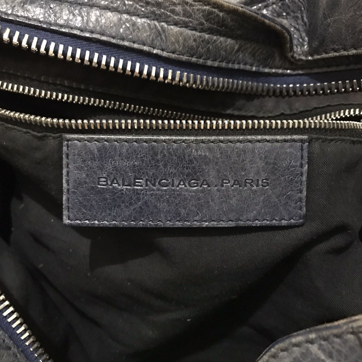 Balenciaga BALENCIAGA - CITY BAG - GIANT 21 SILVER HARDWARE (NAVY) Size ONE SIZE - 16 Thumbnail