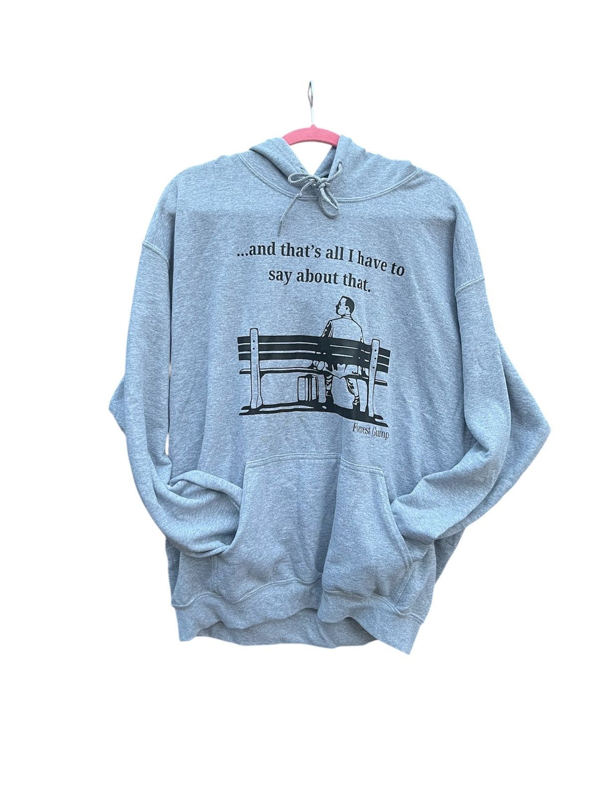 Vintage Vintage 90s Forrest Gump Hoodie Grey Movie Promo L Size US L / EU 52-54 / 3 - 4 Thumbnail