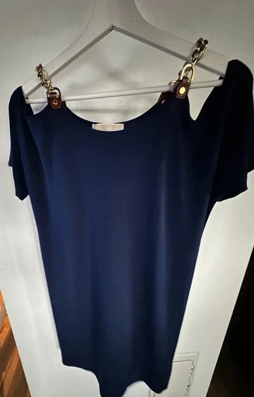Michael Kors Michael kors medium navy gold dress Size M / US 6-8 / IT 42-44 - 6 Thumbnail