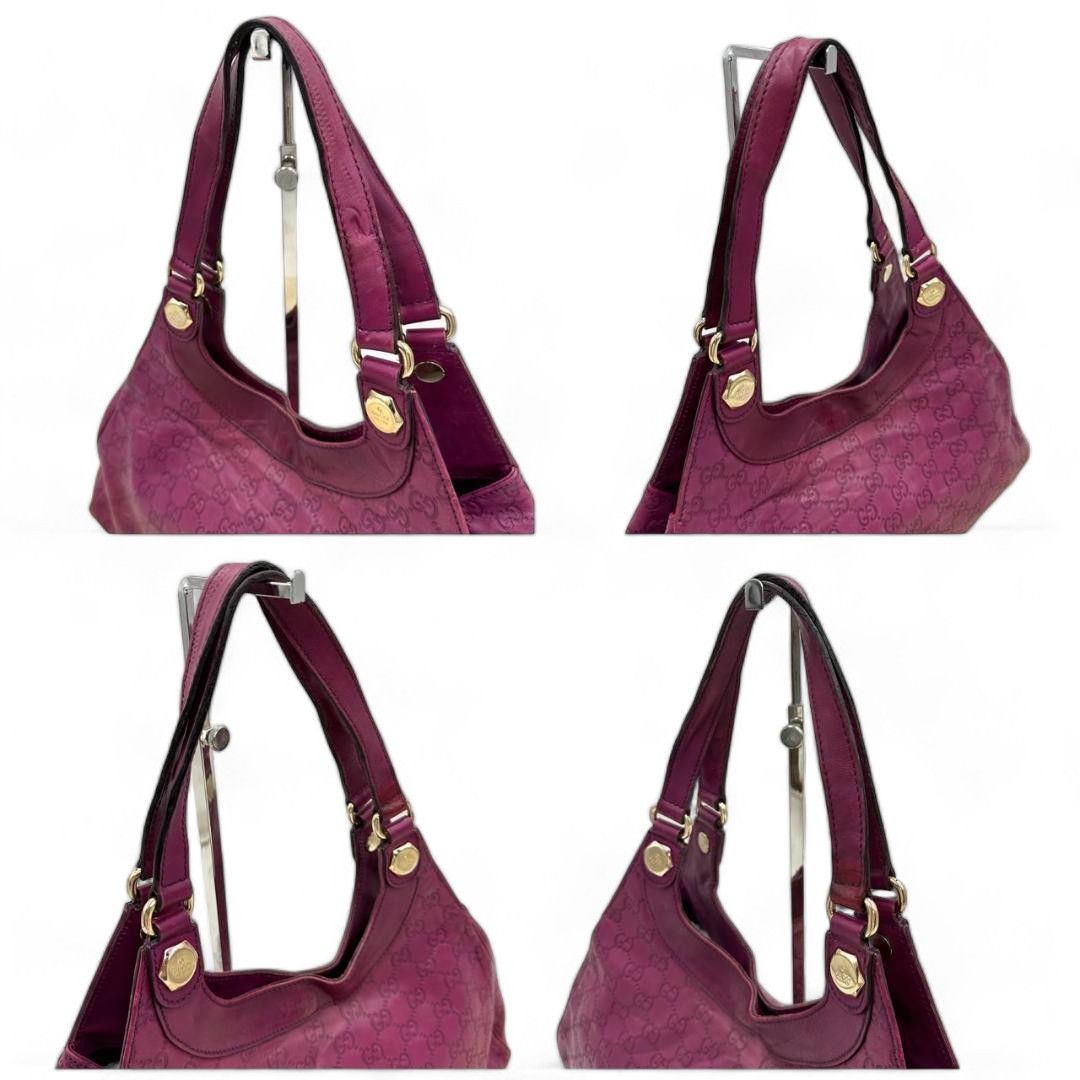 Gucci Gucci - shoulder bag purple bodeaux GG pattern patent Size ONE SIZE - 10 Thumbnail