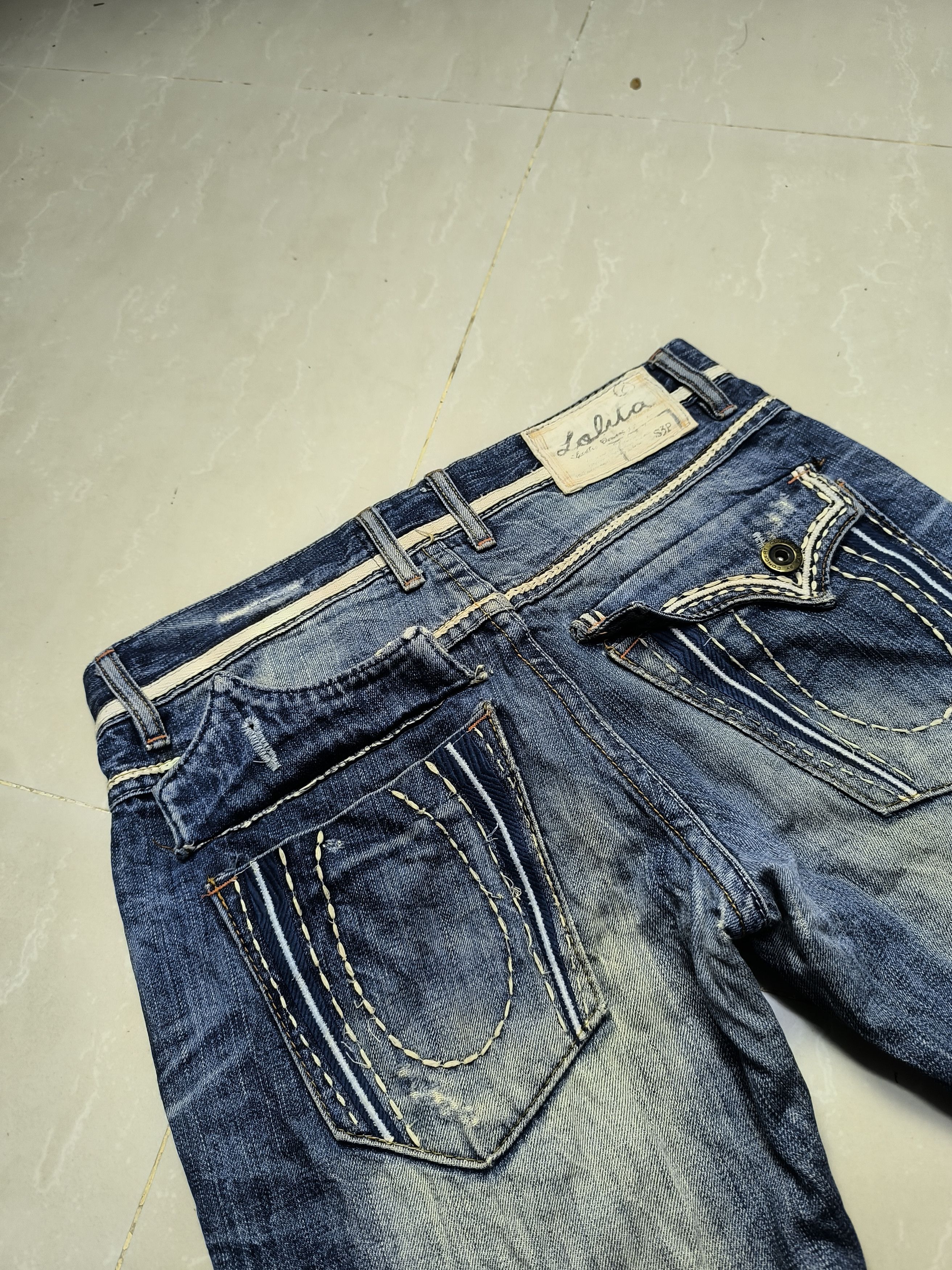 If Six Was Nine × Japanese Brand Lolita Japan Max Claw Mark Distressed Jeans Size US 34 / EU 50 - 11 Thumbnail
