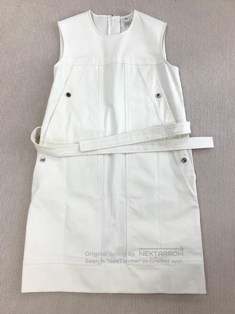 Hermes Hermes White vest dress Size XS / US 0-2 / IT 36-38 - 1 Thumbnail