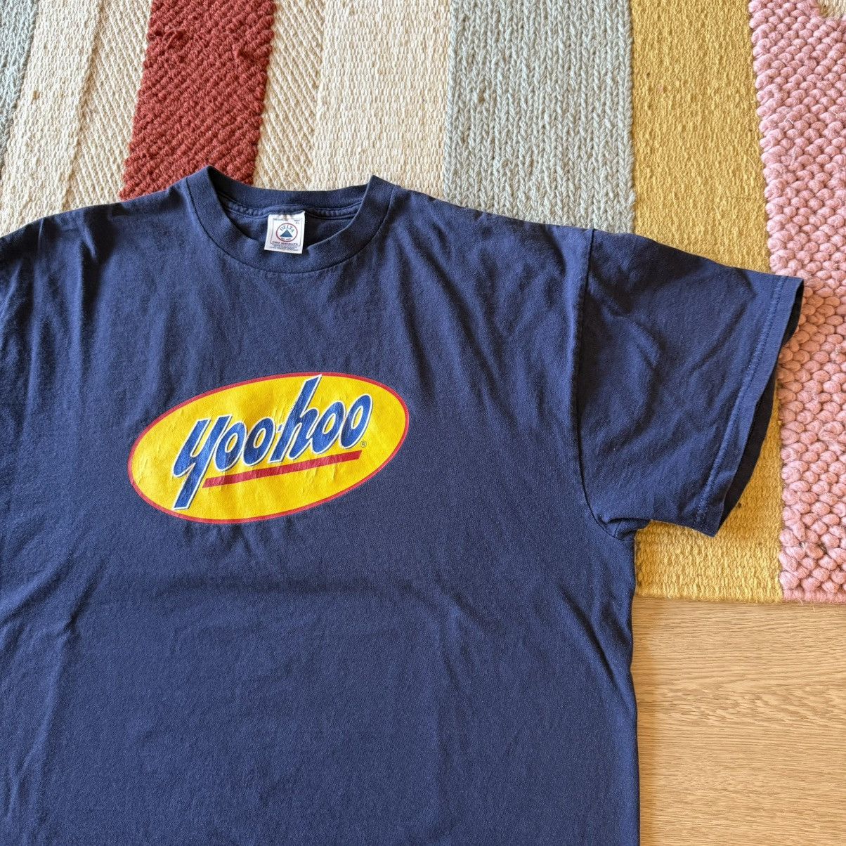 Vintage Vintage 90s Graphic T-Shirt Yoo-Hoo Size XL Navy Size US XL / EU 56 / 4 - 2 Thumbnail