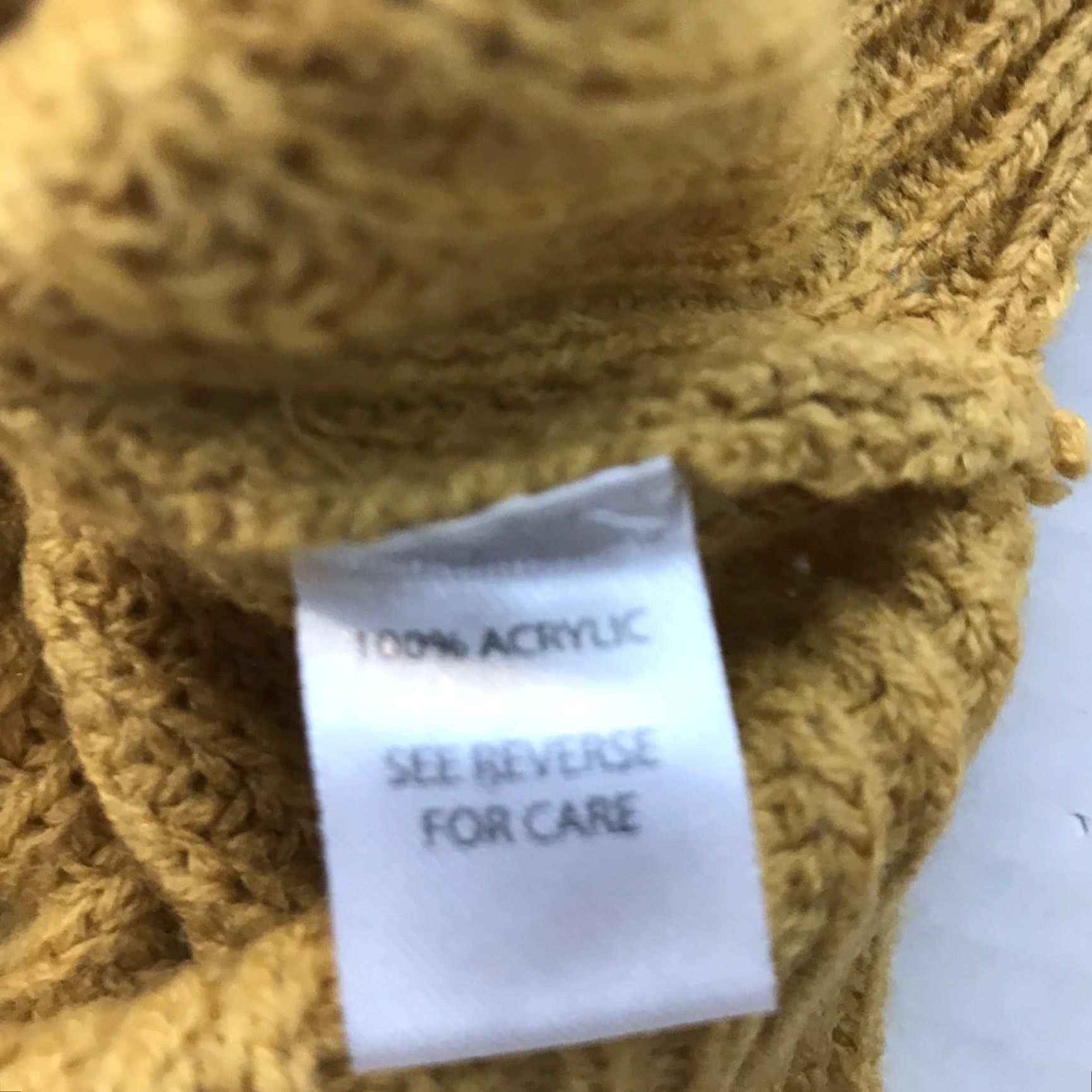 Vintage Moral Fiber Cable Knit Sweater Womens L Yellow V-Neck Long Sleeve Pullover Casual Size L / US 10 / IT 46 - 5 Thumbnail