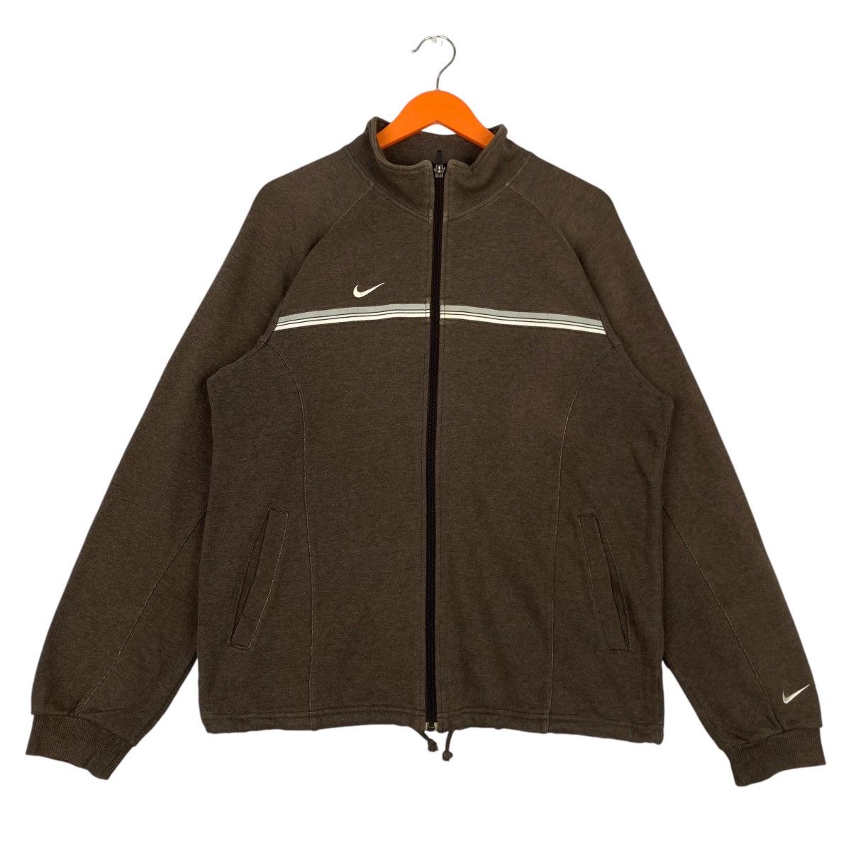 Nike × Vintage Vintage Nike Full Zip Small Embroided Logo Turtleneck Size US M / EU 48-50 / 2 - 1 Thumbnail