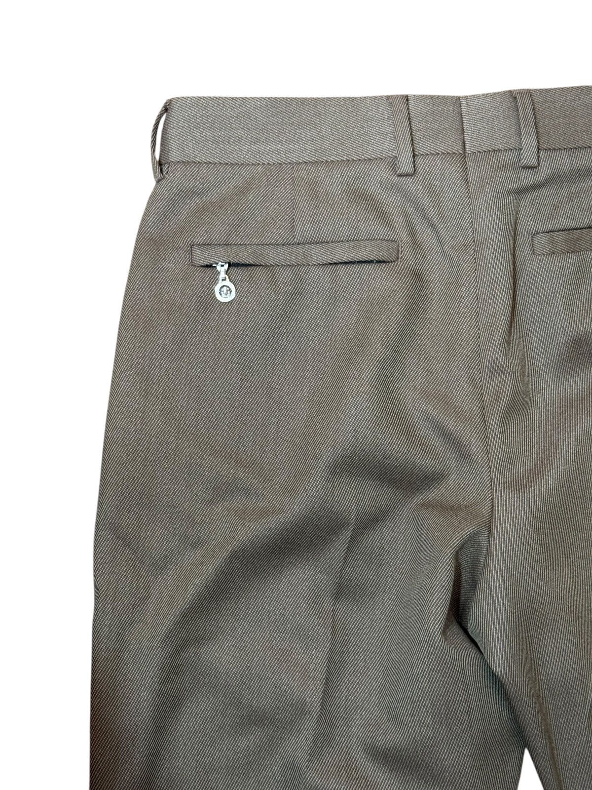 Versace Versace Brown Wool Pants Medusa Zipper Size US 32 / EU 48 - 10 Thumbnail