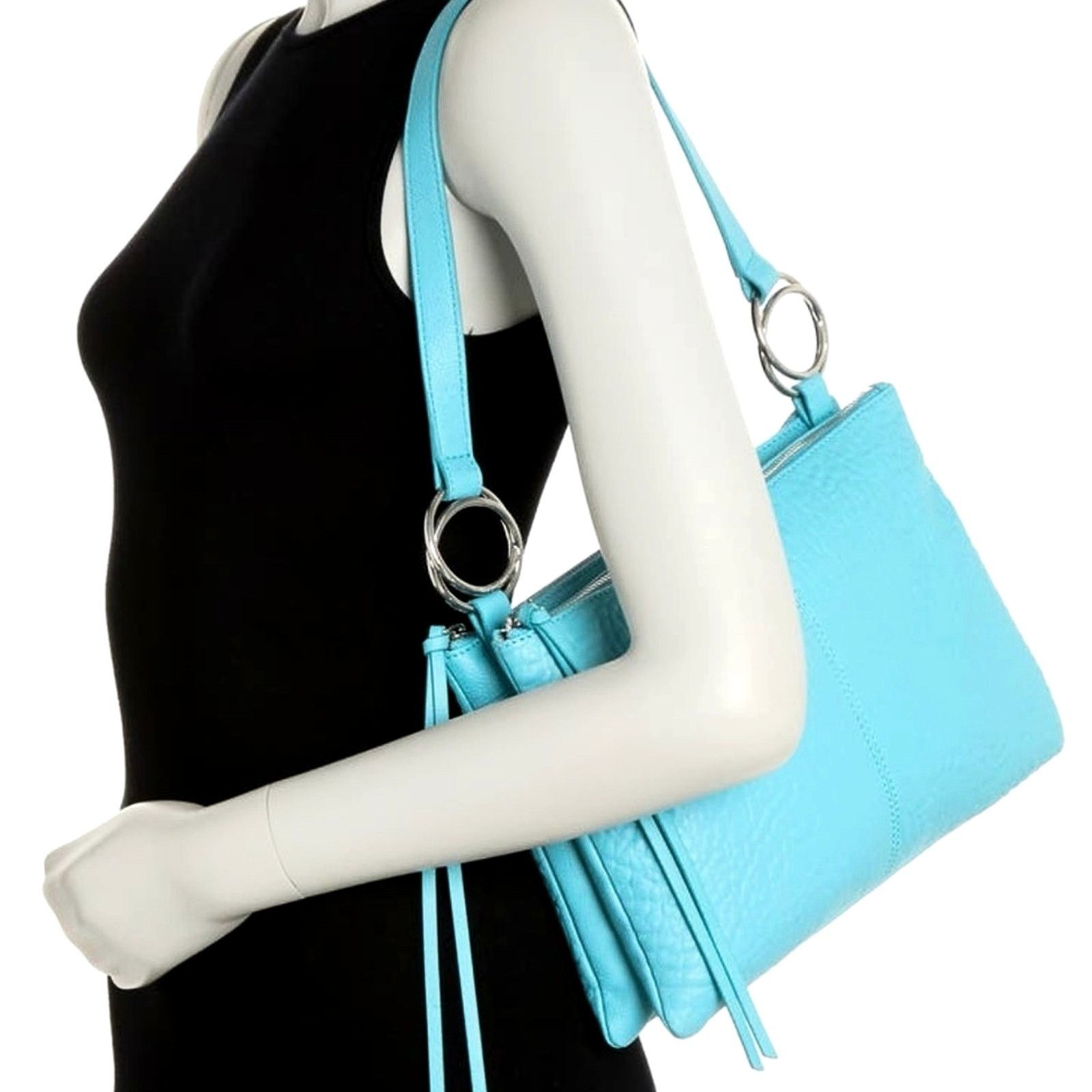 Vince Camuto Vince Camuto Livy Leather Shoulder Bag - Pool Aqua Size ONE SIZE - 4 Thumbnail