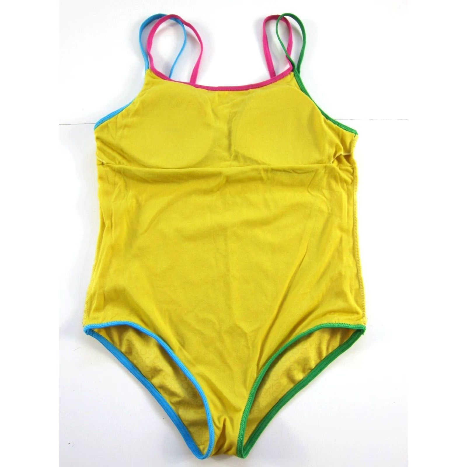 Coogi COOGI Australia One Piece Swimsuit Women S Yellow Padded Bra Geometric Built-In Bra Small Size ONE SIZE - 5 Thumbnail