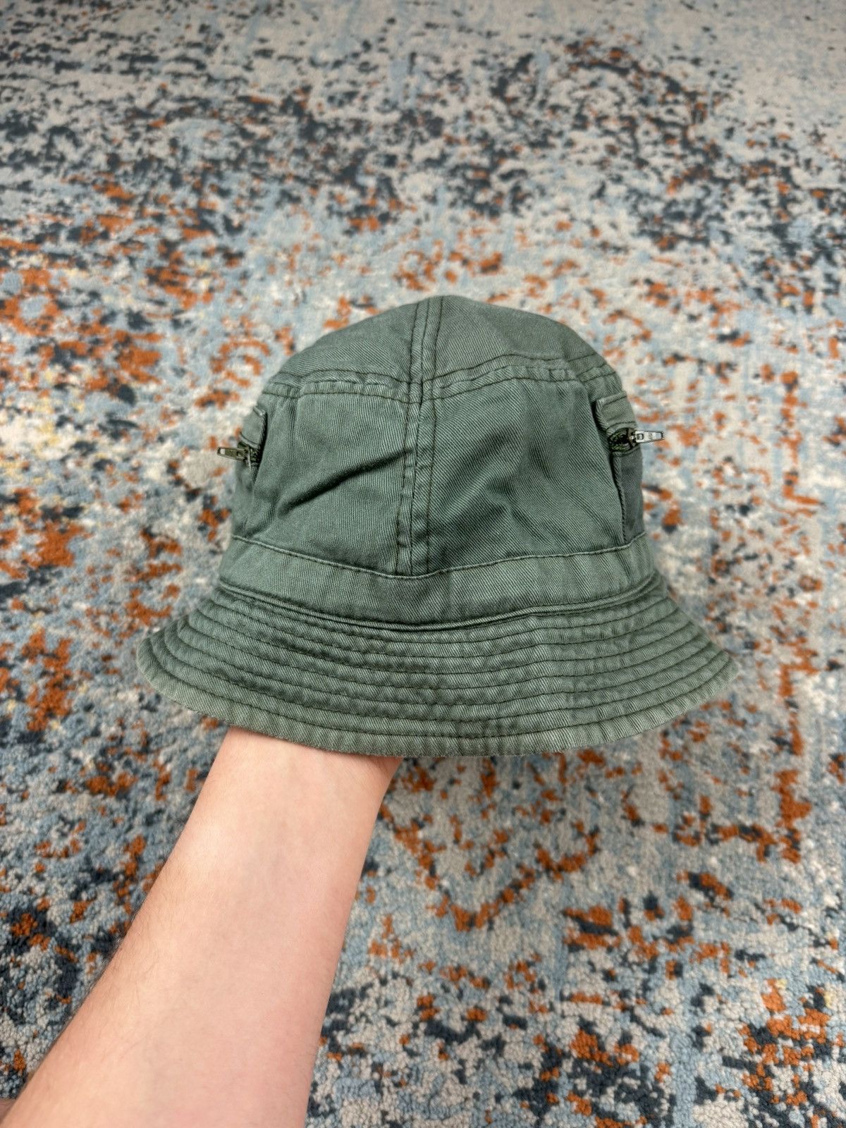 Vintage Vintage 90s Archival army cargo pocket bucket hat avantgarde Size ONE SIZE - 3 Thumbnail
