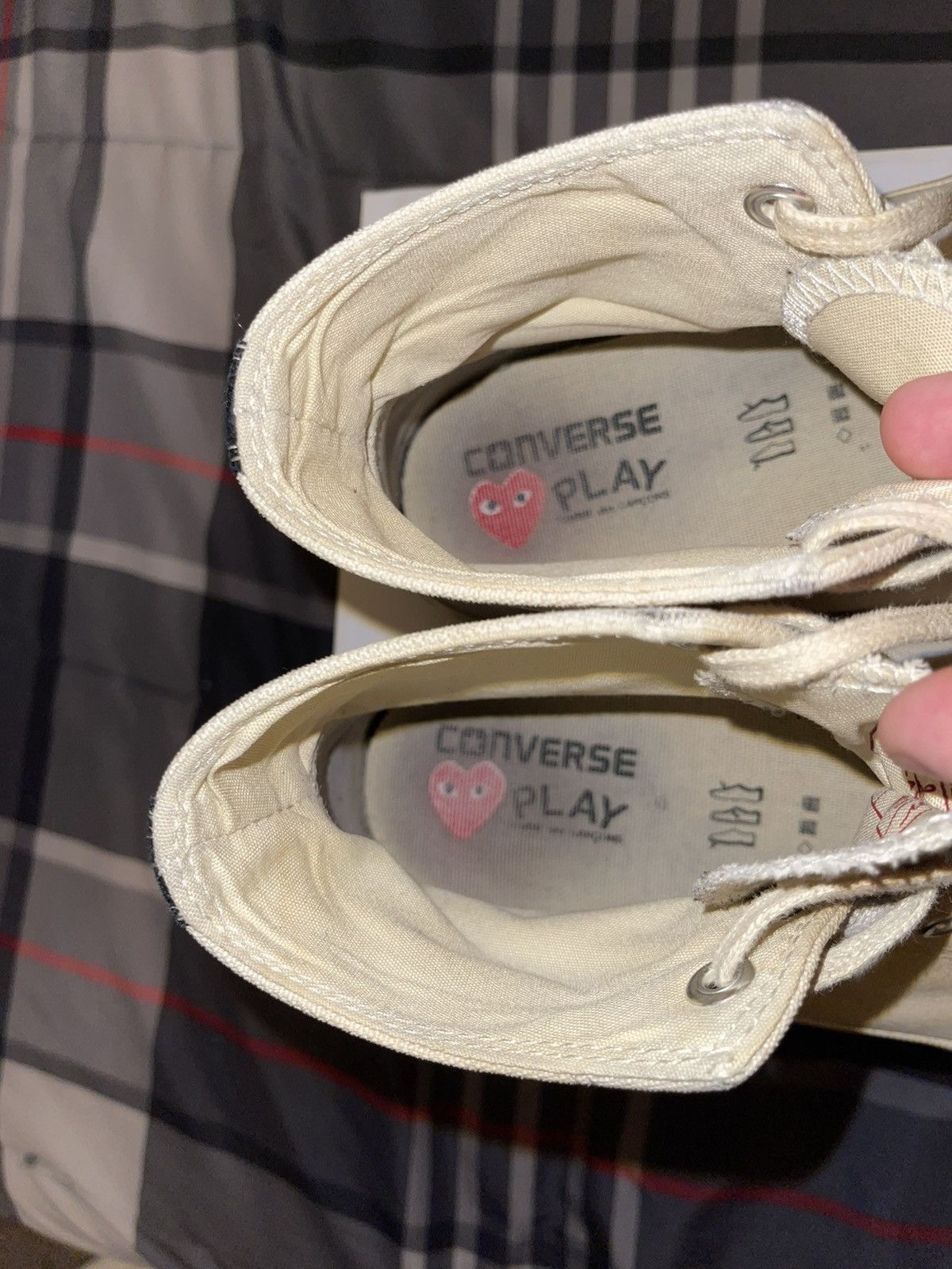 Comme des Garcons Comme Des Garçons Play x Converse Chuck Taylor High Top Size US 11 / EU 44 - 3 Thumbnail