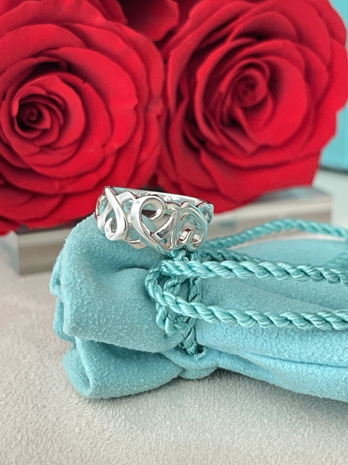 Tiffany & Co. TIFFANY & Co. Paloma Picasso Triple Heart Silver Ring 5 $450 Size ONE SIZE - 8 Thumbnail