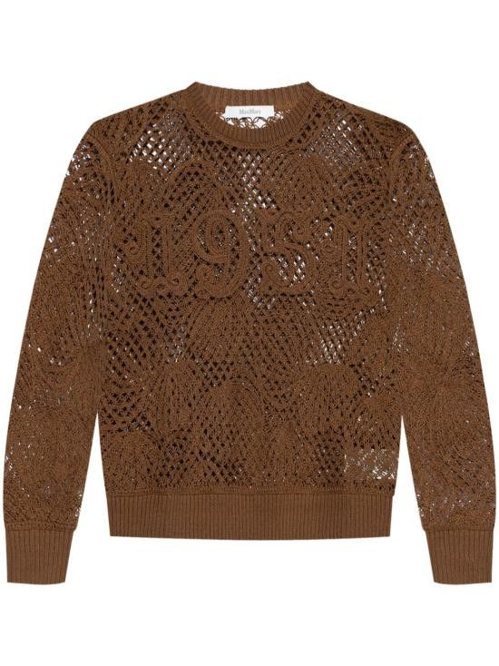 Max Mara MAX MARA Women Sweater 2511361102600 FAREA002 Brown Size M / US 6-8 / IT 42-44 - 1 Thumbnail