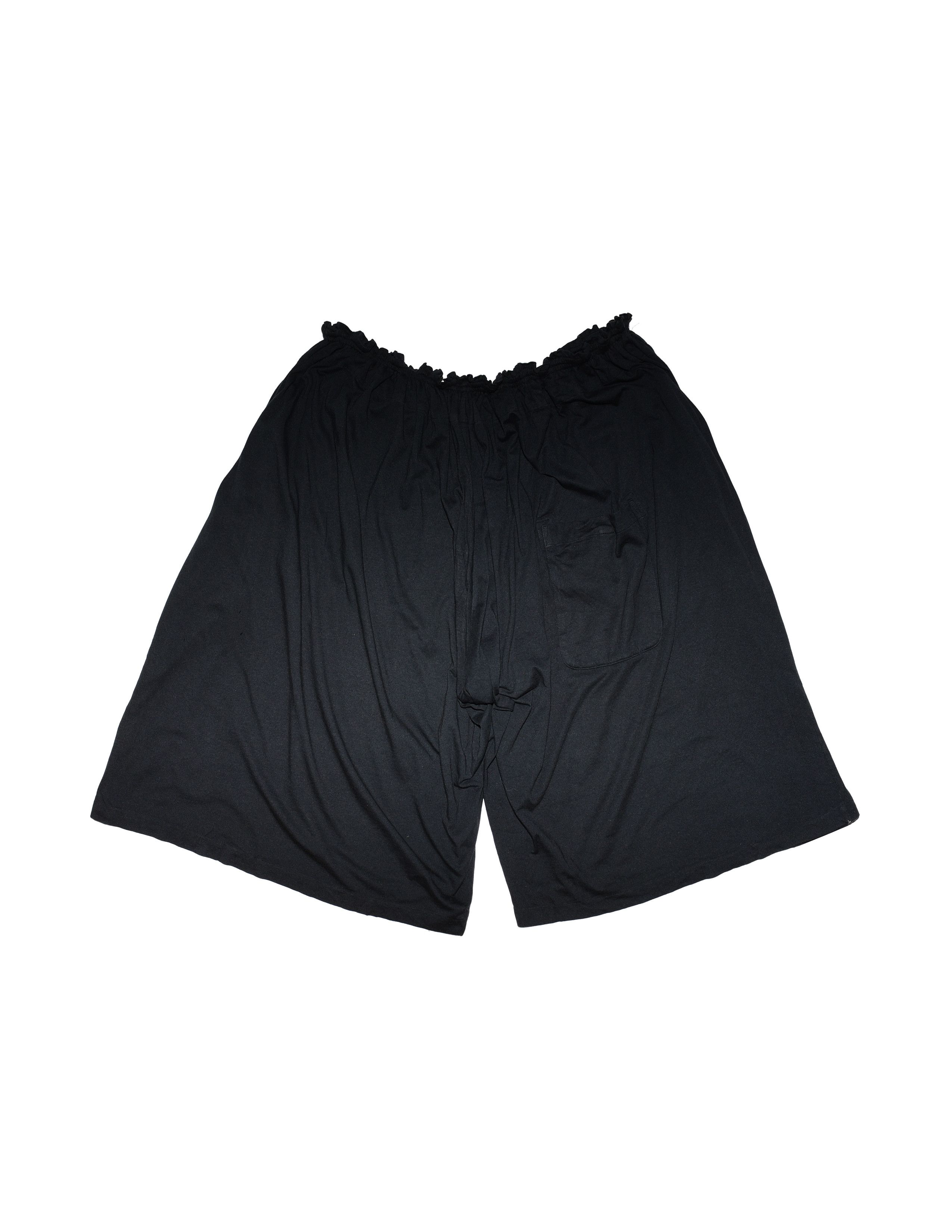 Yohji Yamamoto S'yte Jersey Draped Wide Shorts