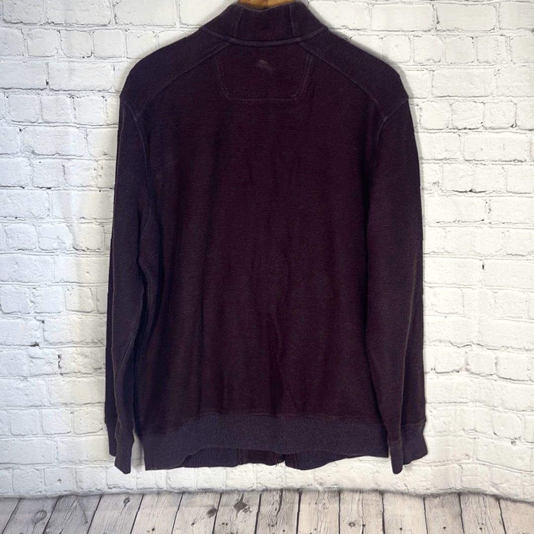 Tommy Bahama Tommy Bahama Shirt Men L Burgundy Multicolor Full Zip Mock Collar Long Sleeve Urban Mock Collar Shirt Size US L / EU 52-54 / 3 - 4 Thumbnail