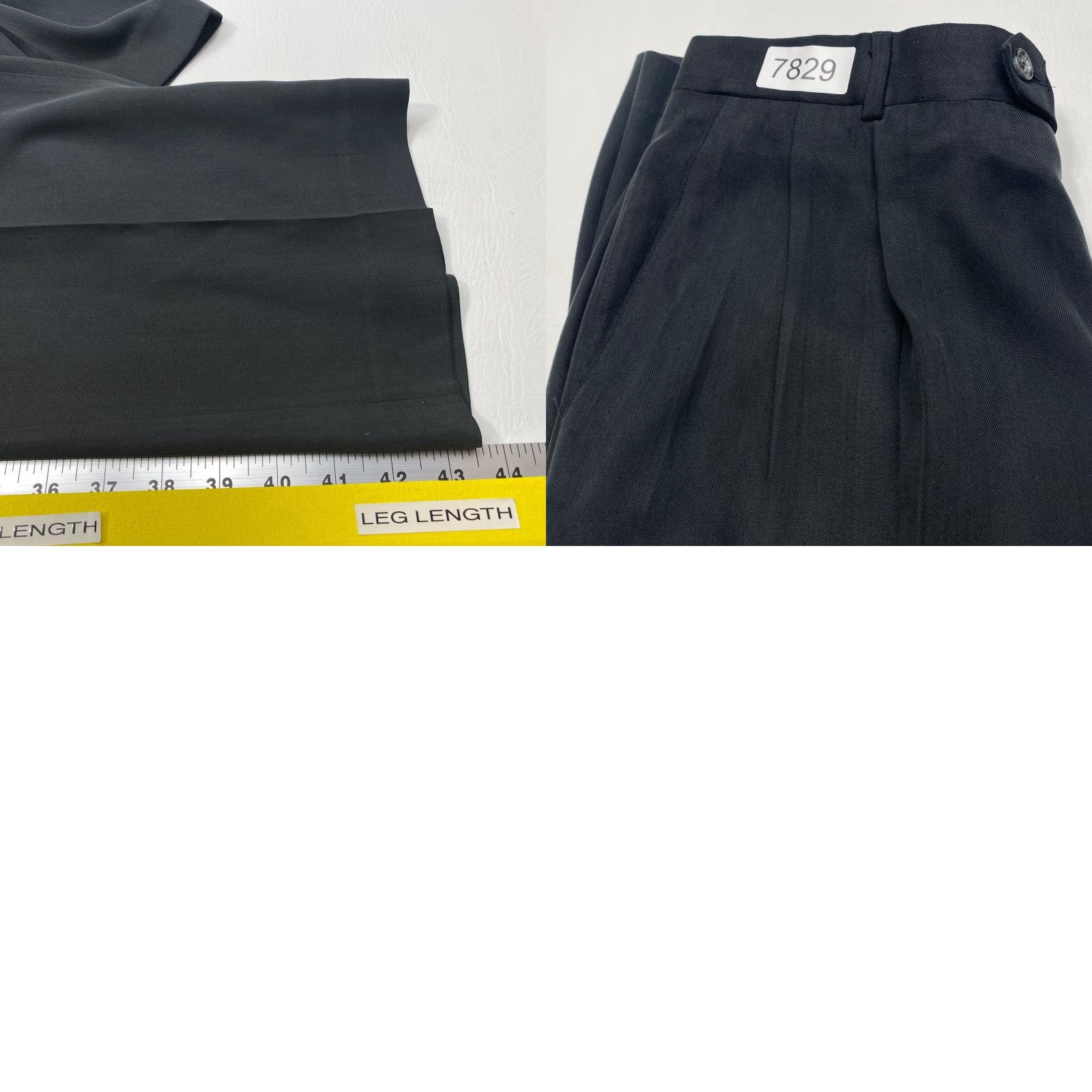 Vintage Allen Solly Mens 36x32 Black Dress Pants Linen Pleated Trousers 7829 Size US 36 / EU 52 - 9 Thumbnail