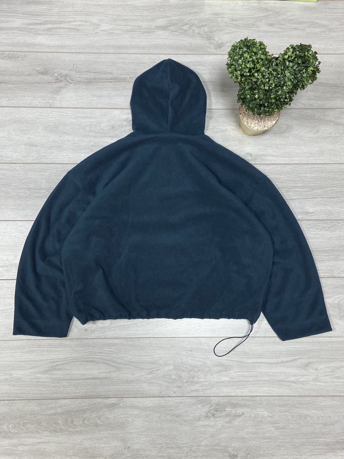 Kanye West Yeezy Gap Balenciaga Polar Fleece double Hoodie centr logo Size US L / EU 52-54 / 3 - 7 Thumbnail