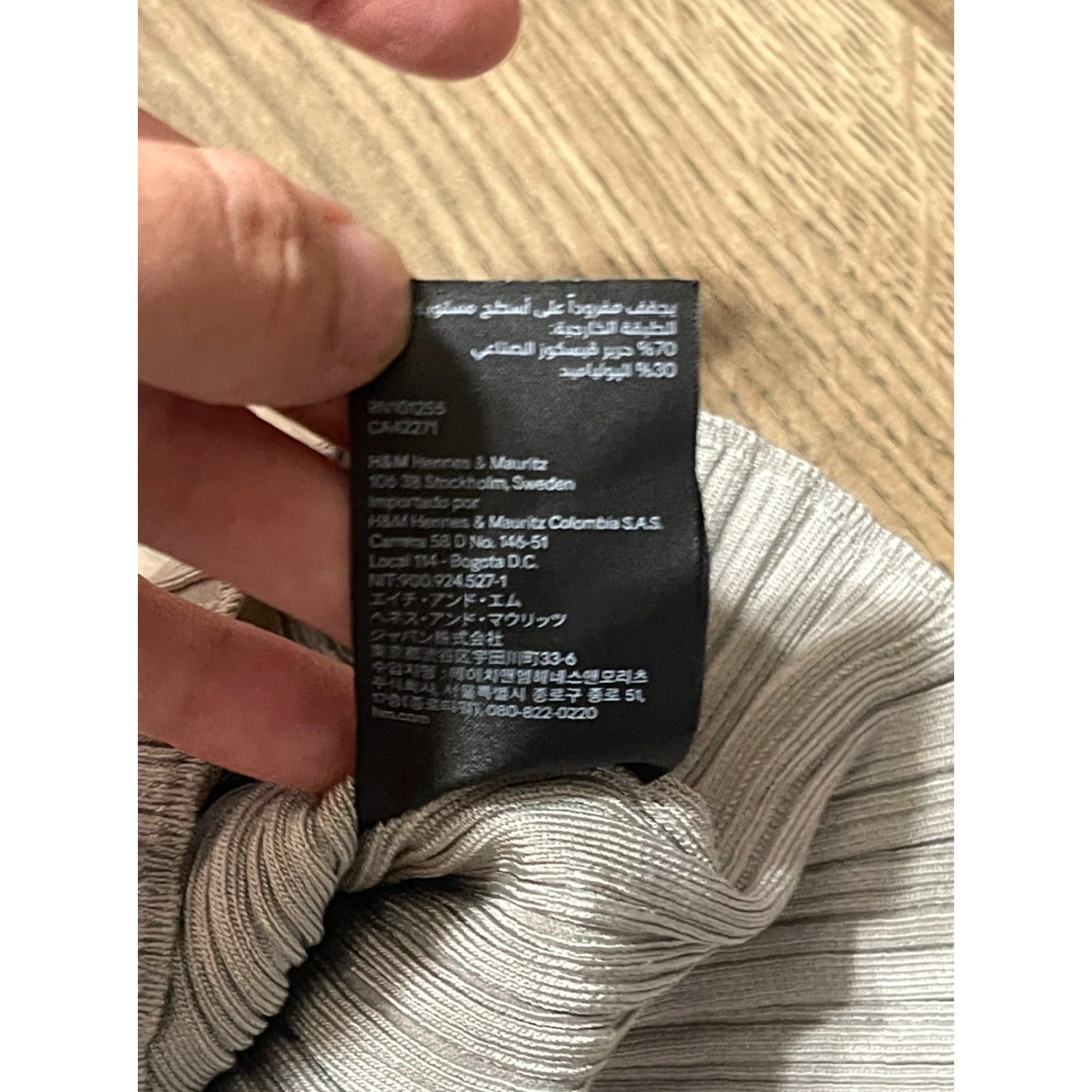 H&M H&M Dress Women's Large Gray Long Sleeve Square Neck Maxi Dress Size L / US 10 / IT 46 - 7 Thumbnail