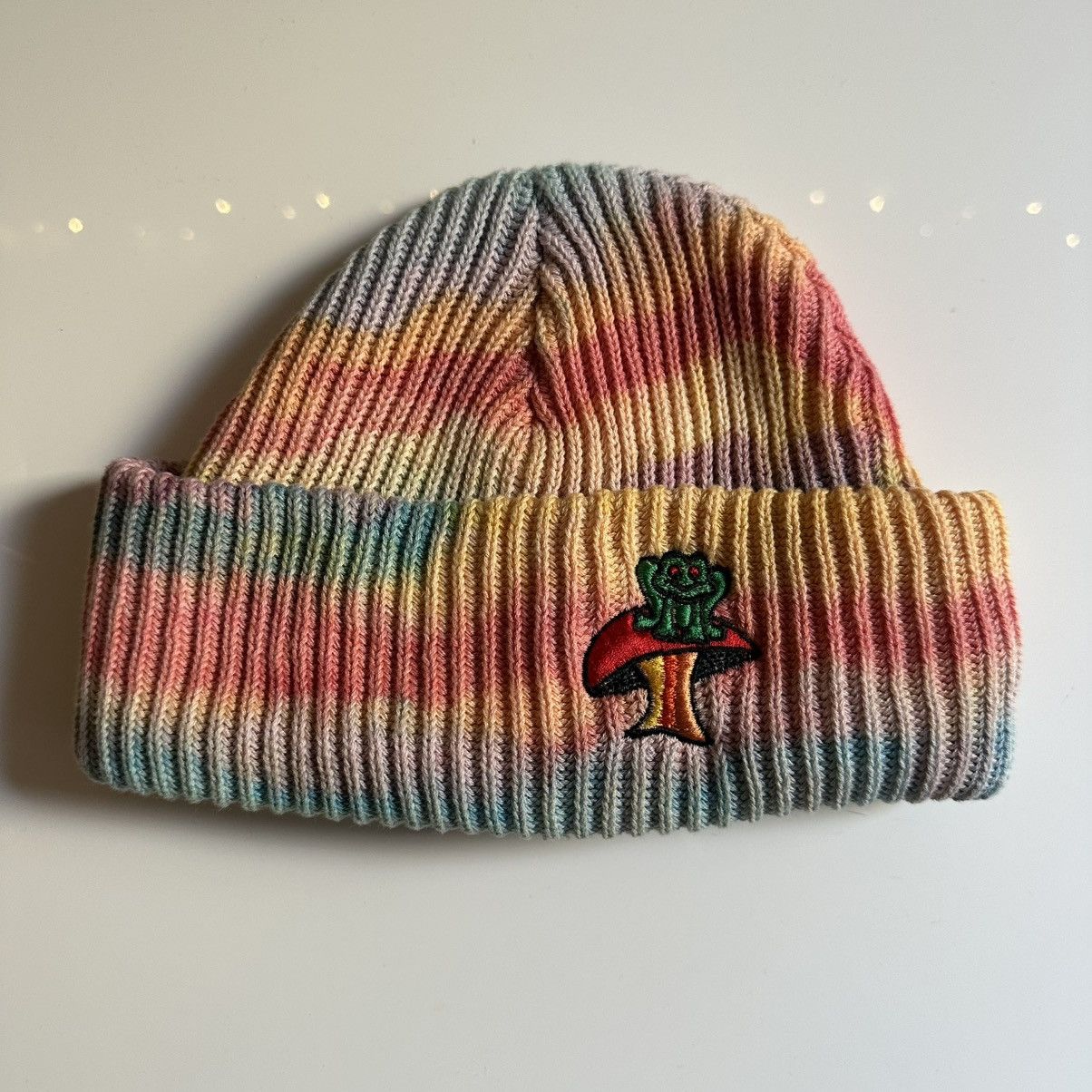 Other Rainbow hand-dyed knit beanie Size ONE SIZE - 3 Thumbnail