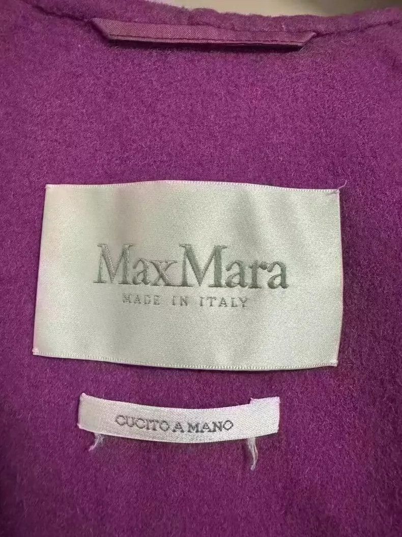 Max Mara Max Mara Purple wool coat Size M / US 6-8 / IT 42-44 - 3 Thumbnail