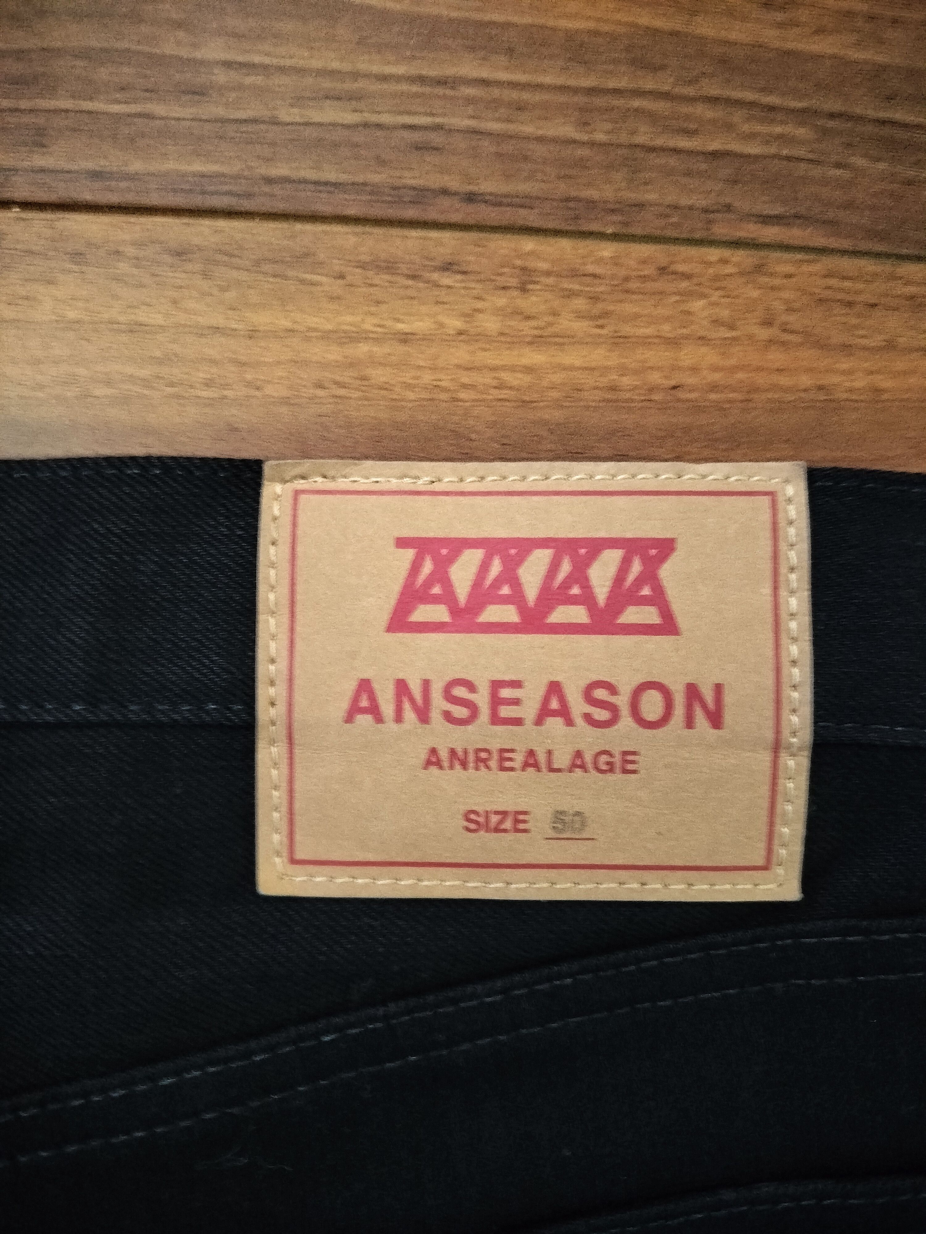 ANREALAGE ANREALAGE - ANSEASON - TWISTED BLACK DENIM TROUSER Size US 34 / EU 50 - 4 Thumbnail