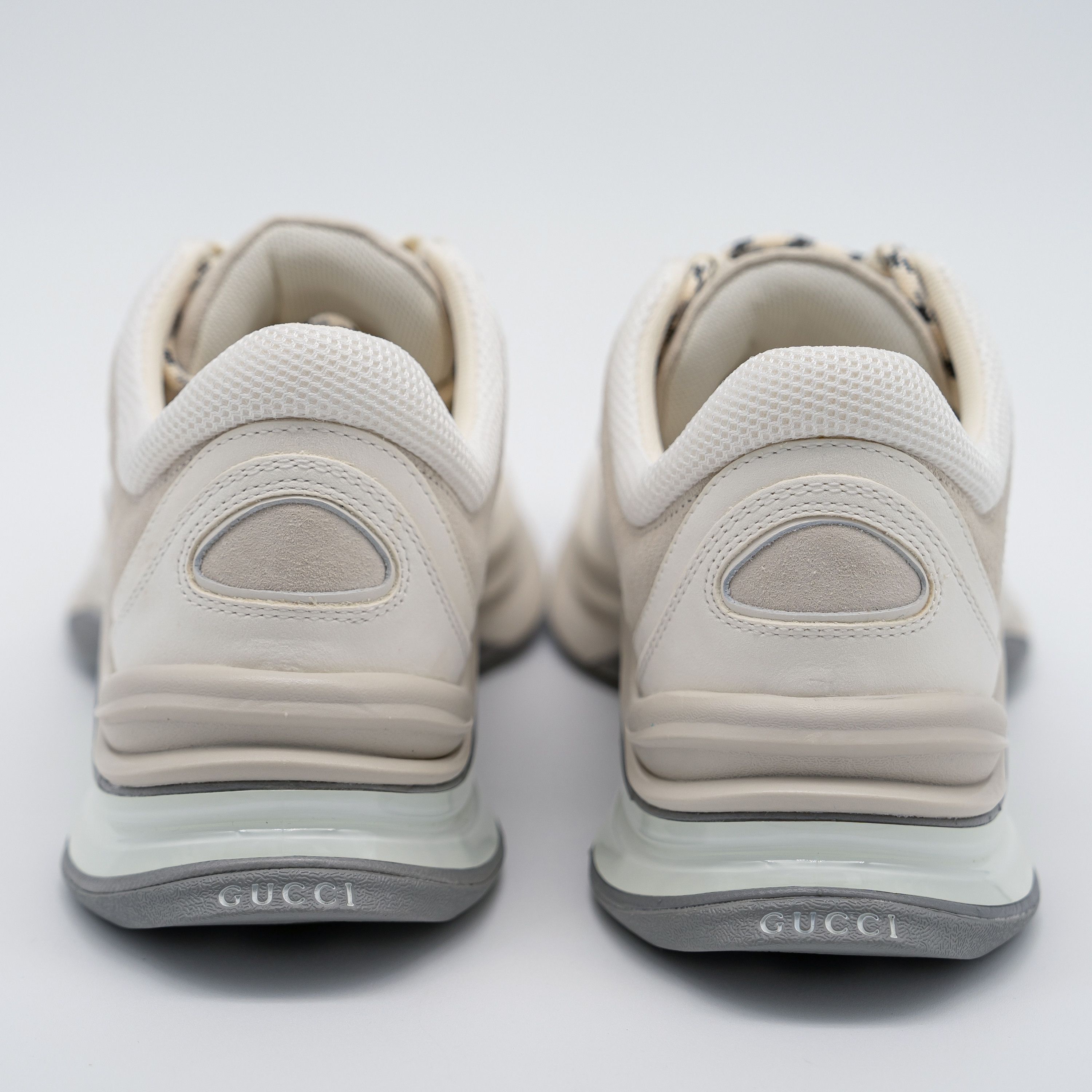 Gucci 11.5G 12 us Gucci Run Suede Sneakers White Cream Size US 12 / EU 45 - 5 Thumbnail