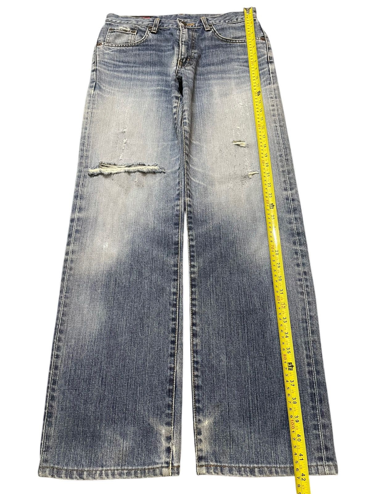 Edwin Vintage Edwin 503 Faded Wash Distressed Style Loose Jeans Size US 31 - 13 Thumbnail