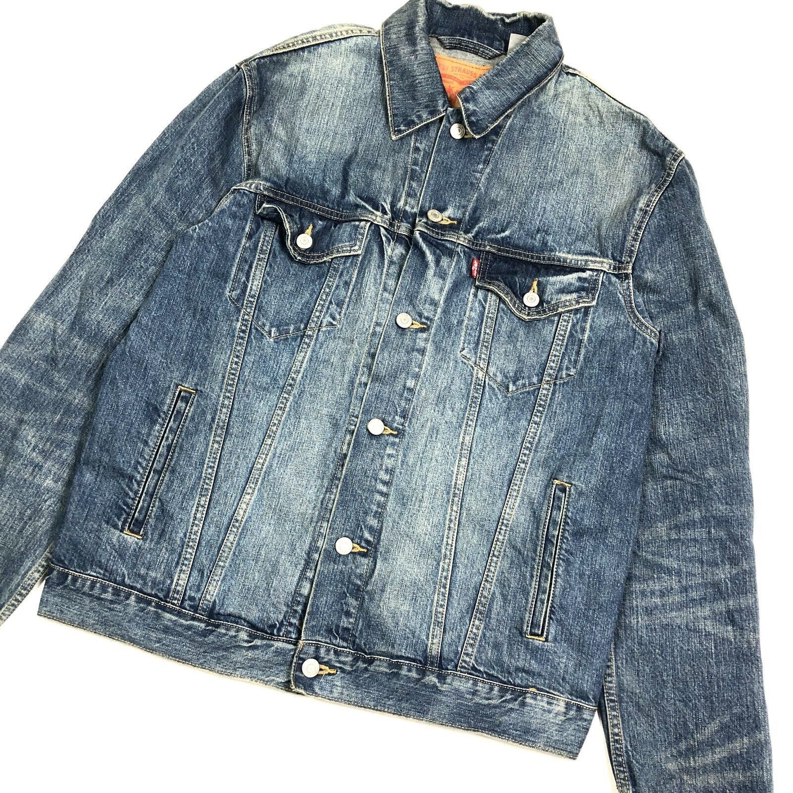 Levi's Levi's Medium Wash Denim Trucker Jacket Size Large L Casual Size US L / EU 52-54 / 3 - 2 Thumbnail