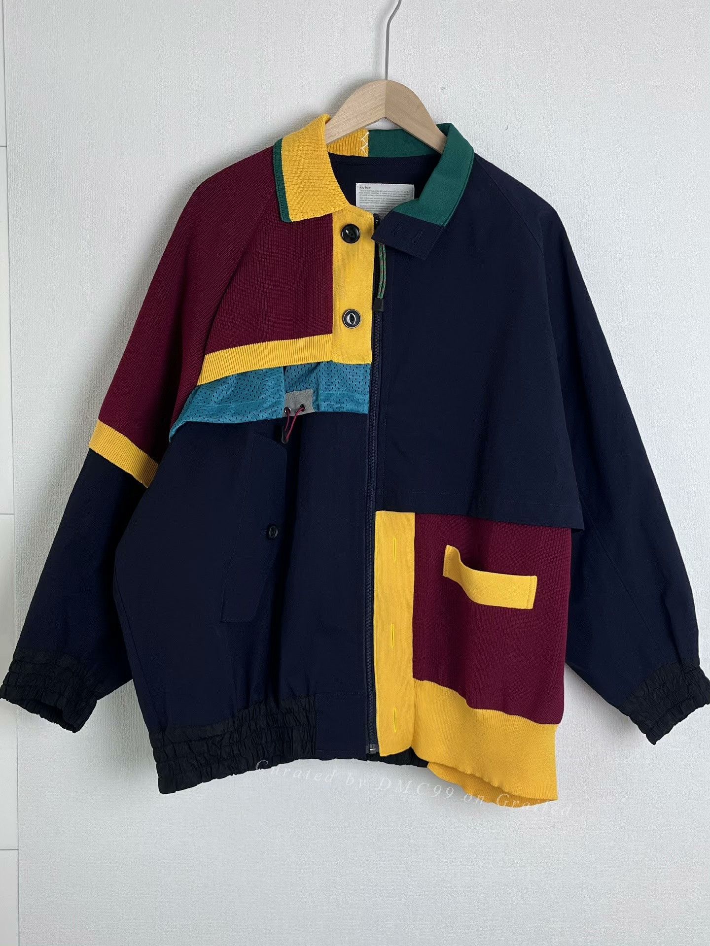 Kolor KOLOR Multi-Color Spliced Deconstructed Jacket Size US S / EU 44-46 / 1 - 1 Thumbnail