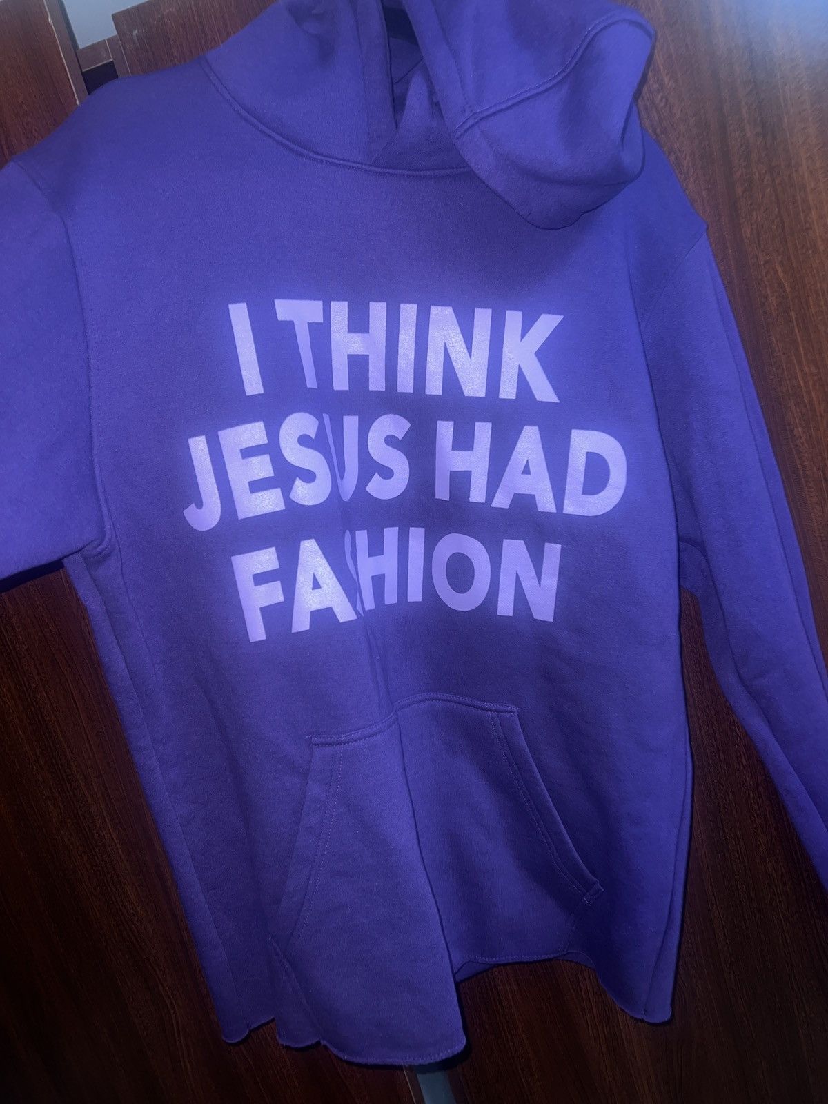 Other Custom Cropped bottom ‘Jesus Had Fashion 2’ Hoodie Size US L / EU 52-54 / 3 - 4 Thumbnail