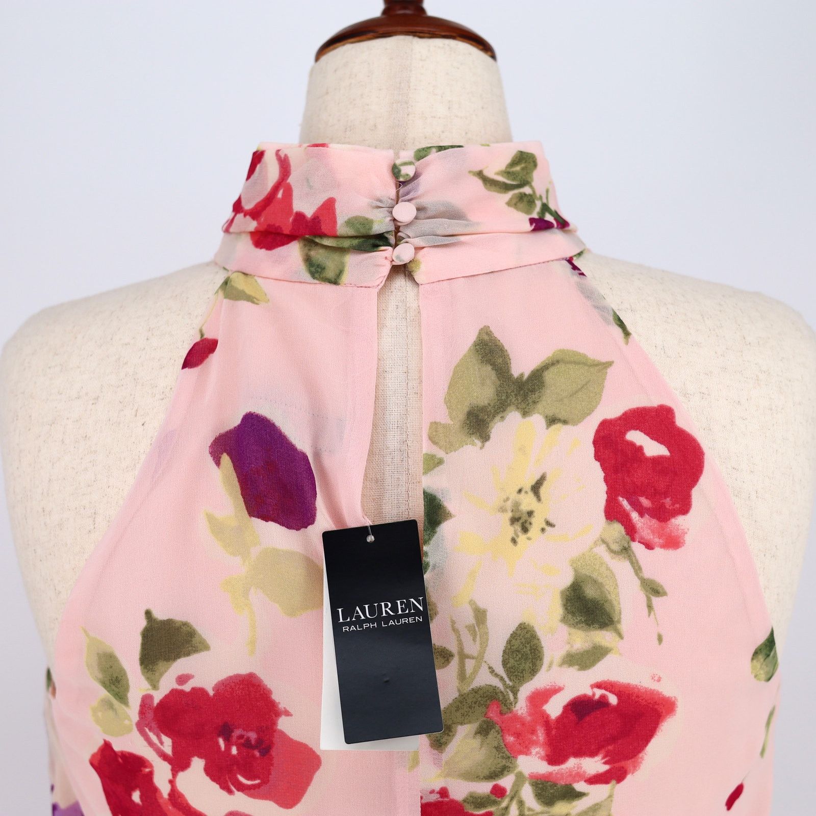 Ralph Lauren Lauren Ralph Lauren Women Chiffon Cocktail Dress Size 16 Size XXL / US 16-18 / IT 52-54 - 6 Thumbnail