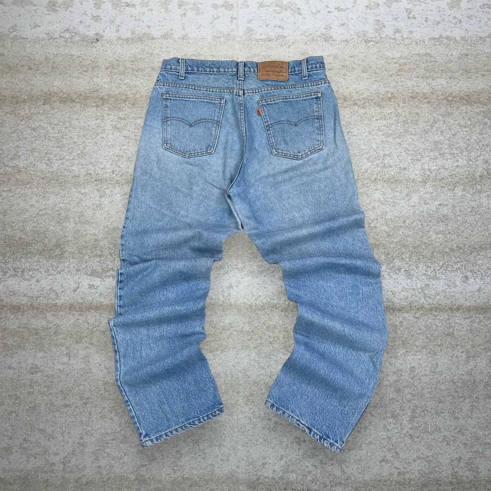 image of Orange Tab Levis Jeans Relaxed Usa Light Wash 90's in Blue, Men's (Size 36)