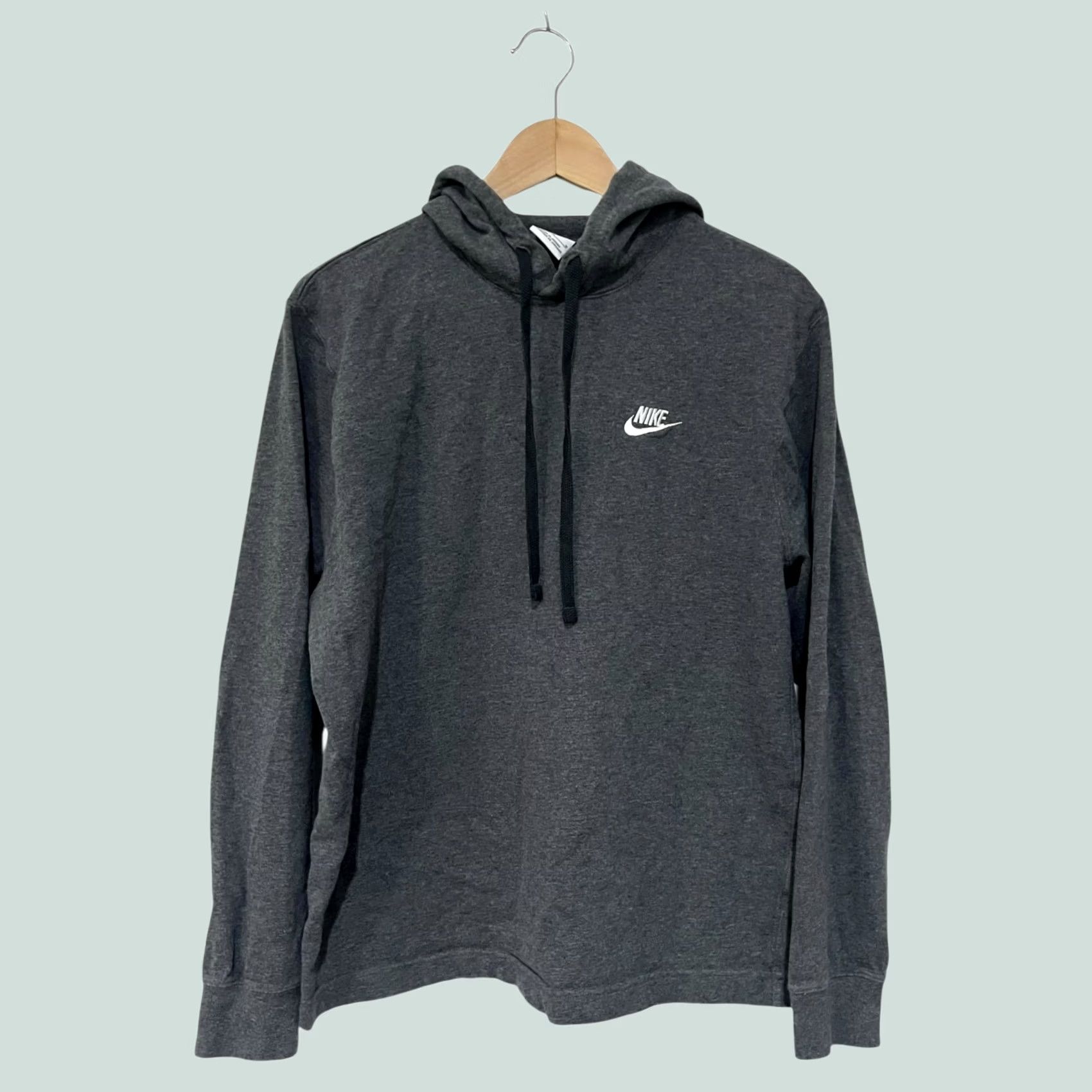 Nike Nike Club Hoodie Mens Medium 100% Cotton Lightweight Grey Pullover BV2749-071 Hoodie Size US M / EU 48-50 / 2 - 1 Thumbnail