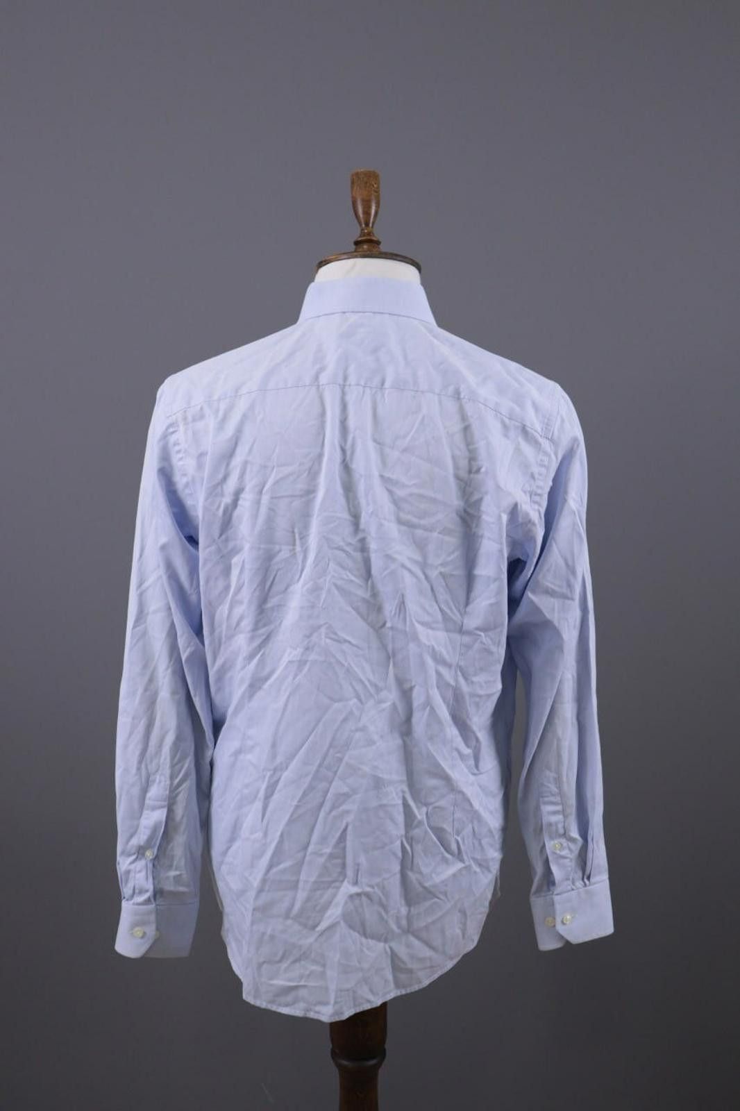 Eton Eton Contemporary Luxury Blue Down Dress Shirt Size 41 / 16 Size US M / EU 48-50 / 2 - 7 Thumbnail