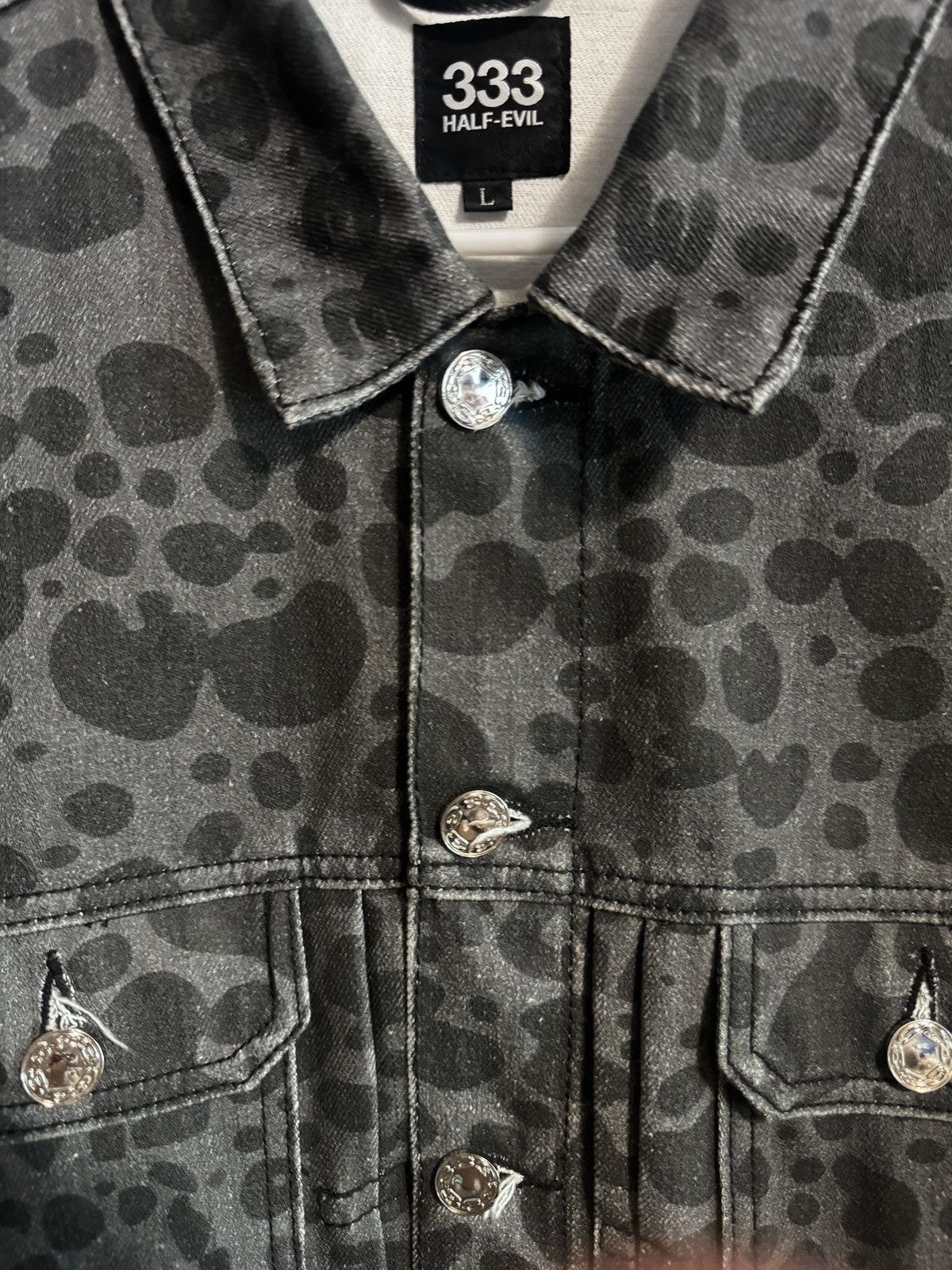 Half Evil Half Evil leopard denim jacket Size US L / EU 52-54 / 3 - 2 Thumbnail